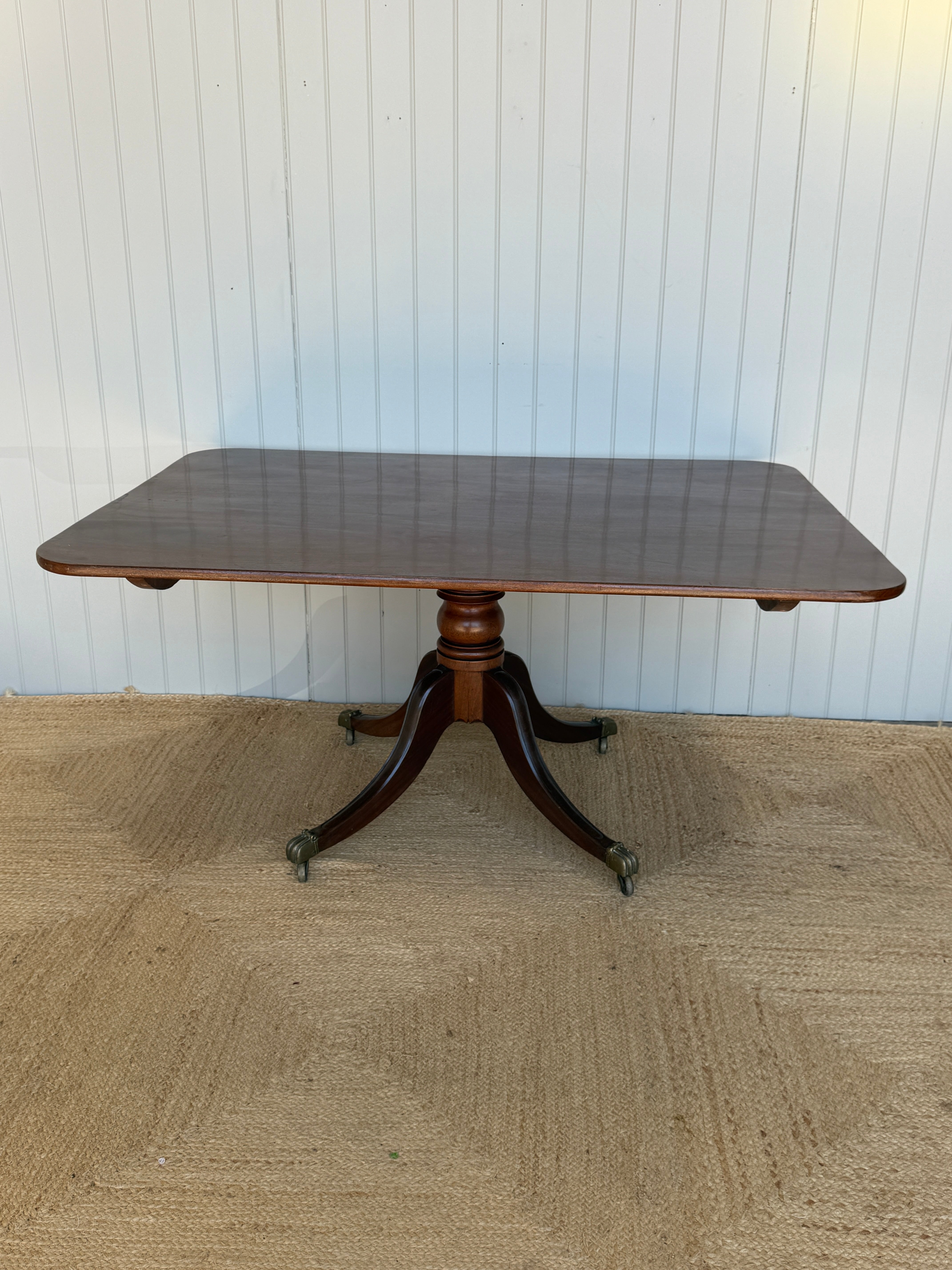 Large Regency Mahogany Tilt Top Table