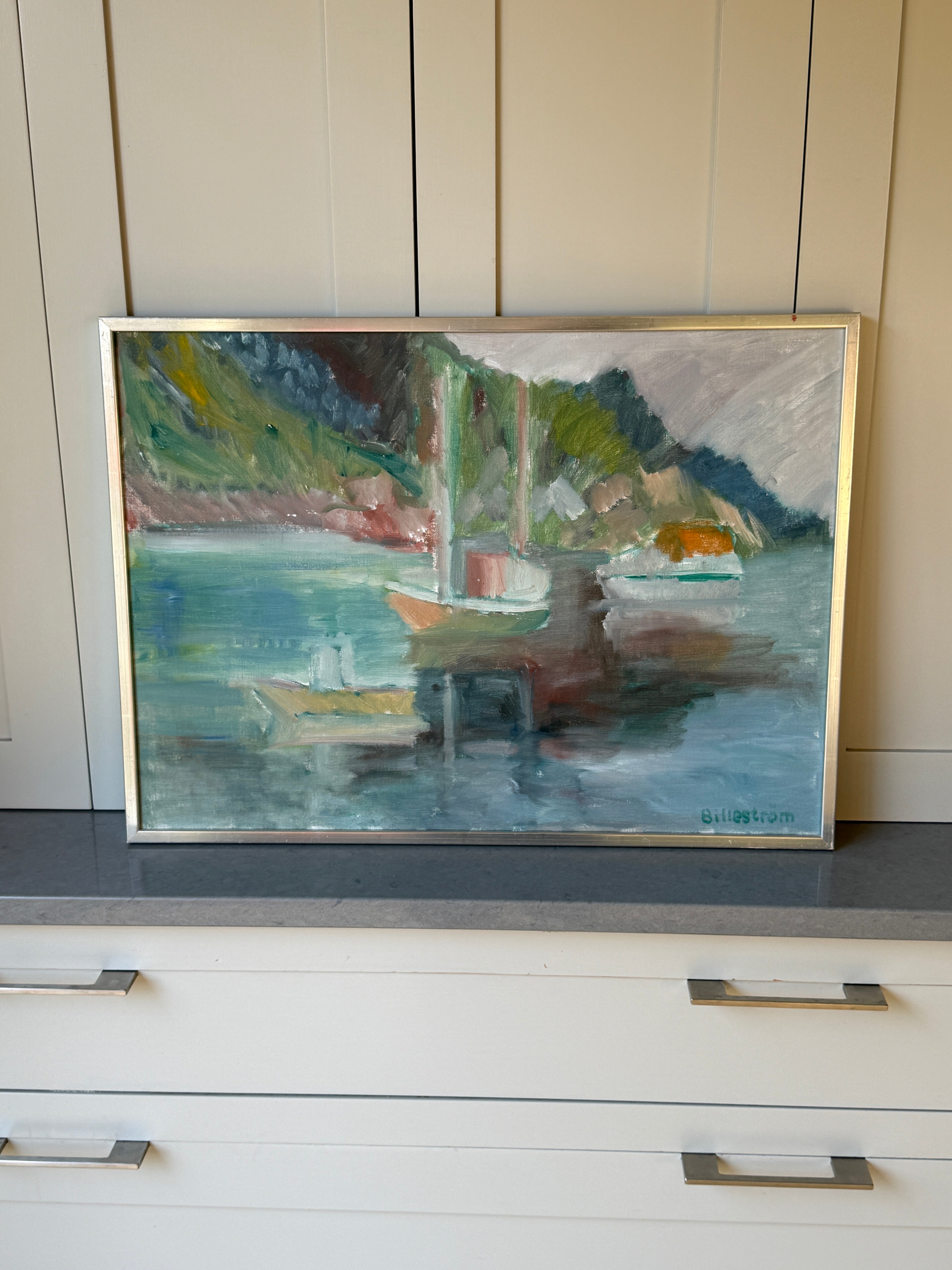 Oil on Canvas by Swedish Artist K Erik Billestrom