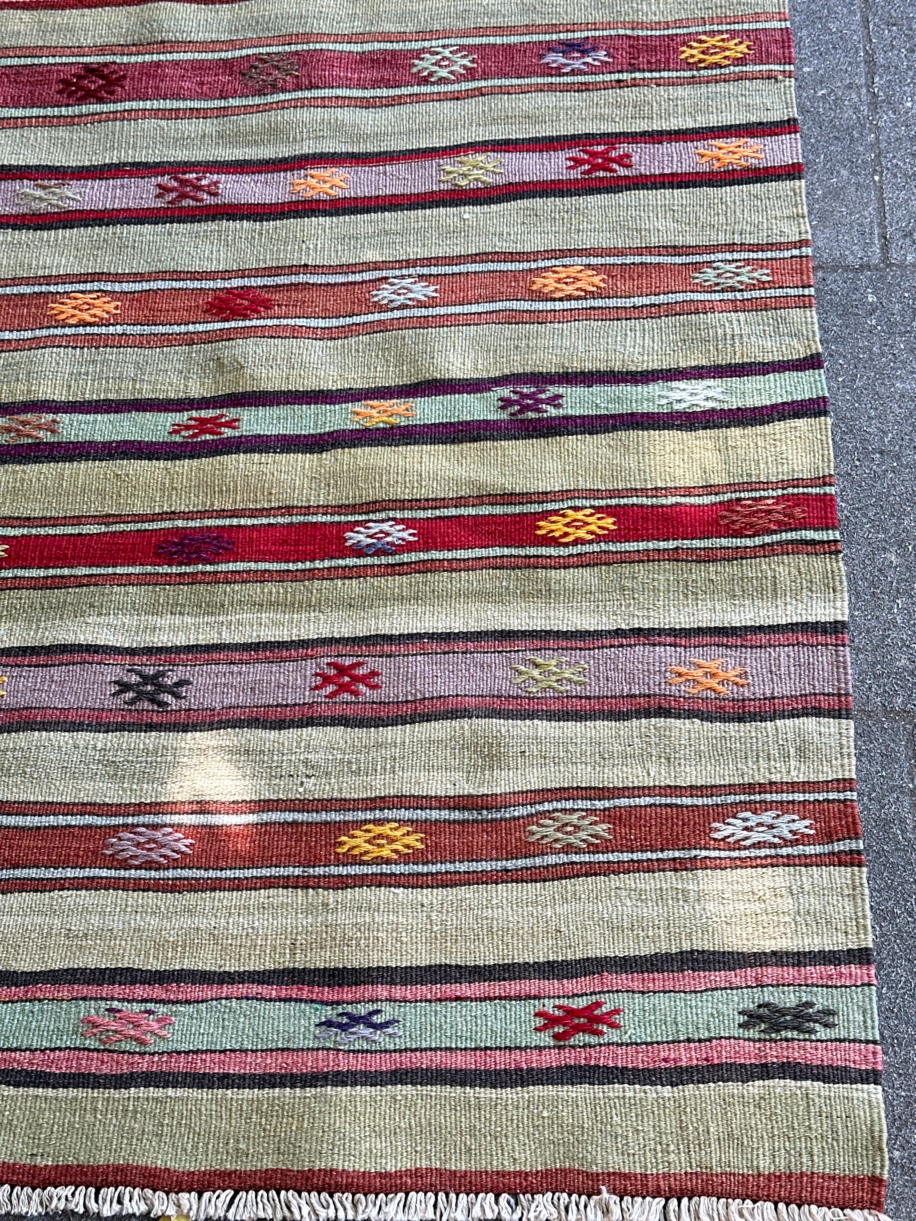 Large Vintage Anatolian Kilim