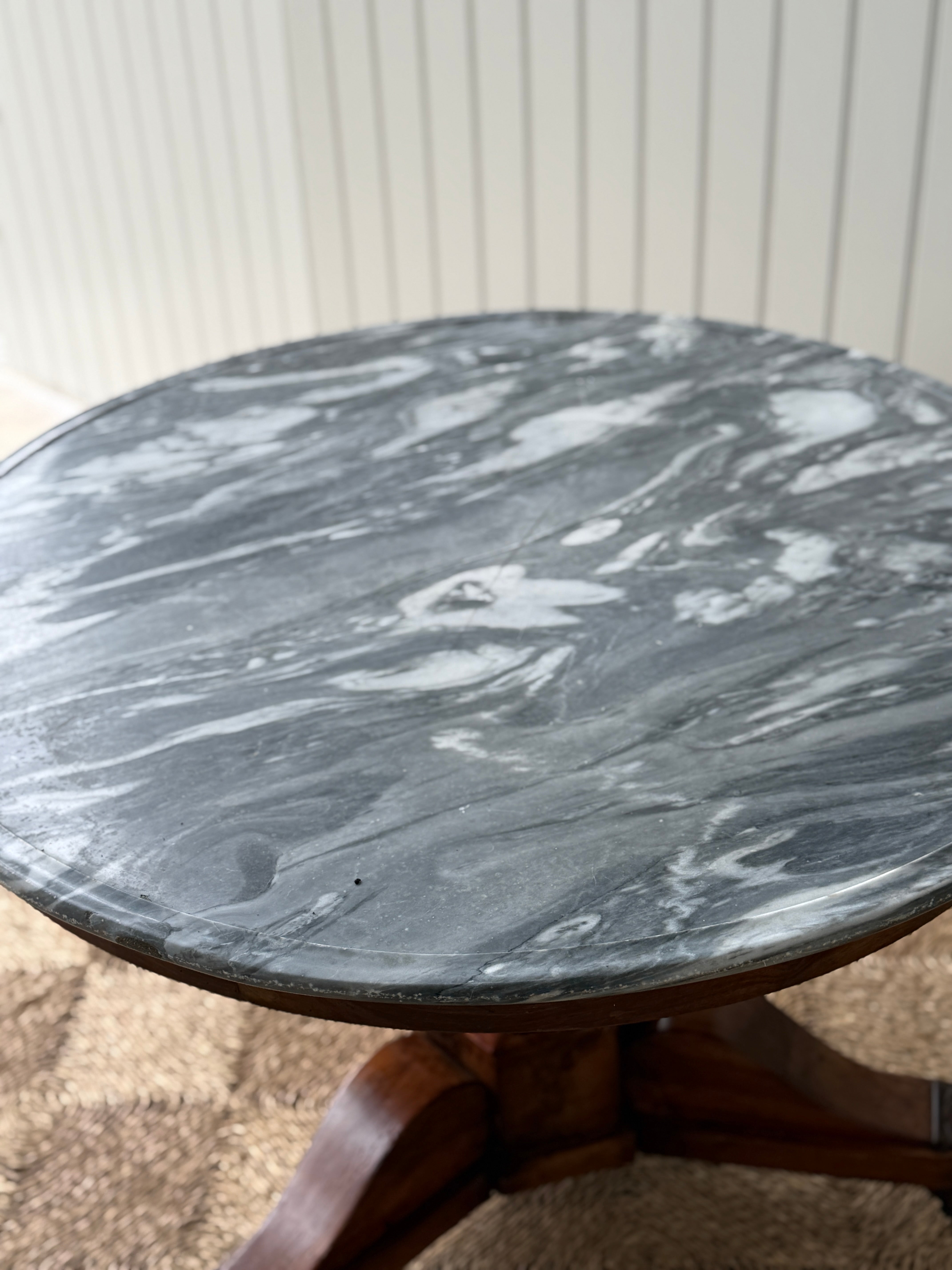 French  Marble Topped Gueridon