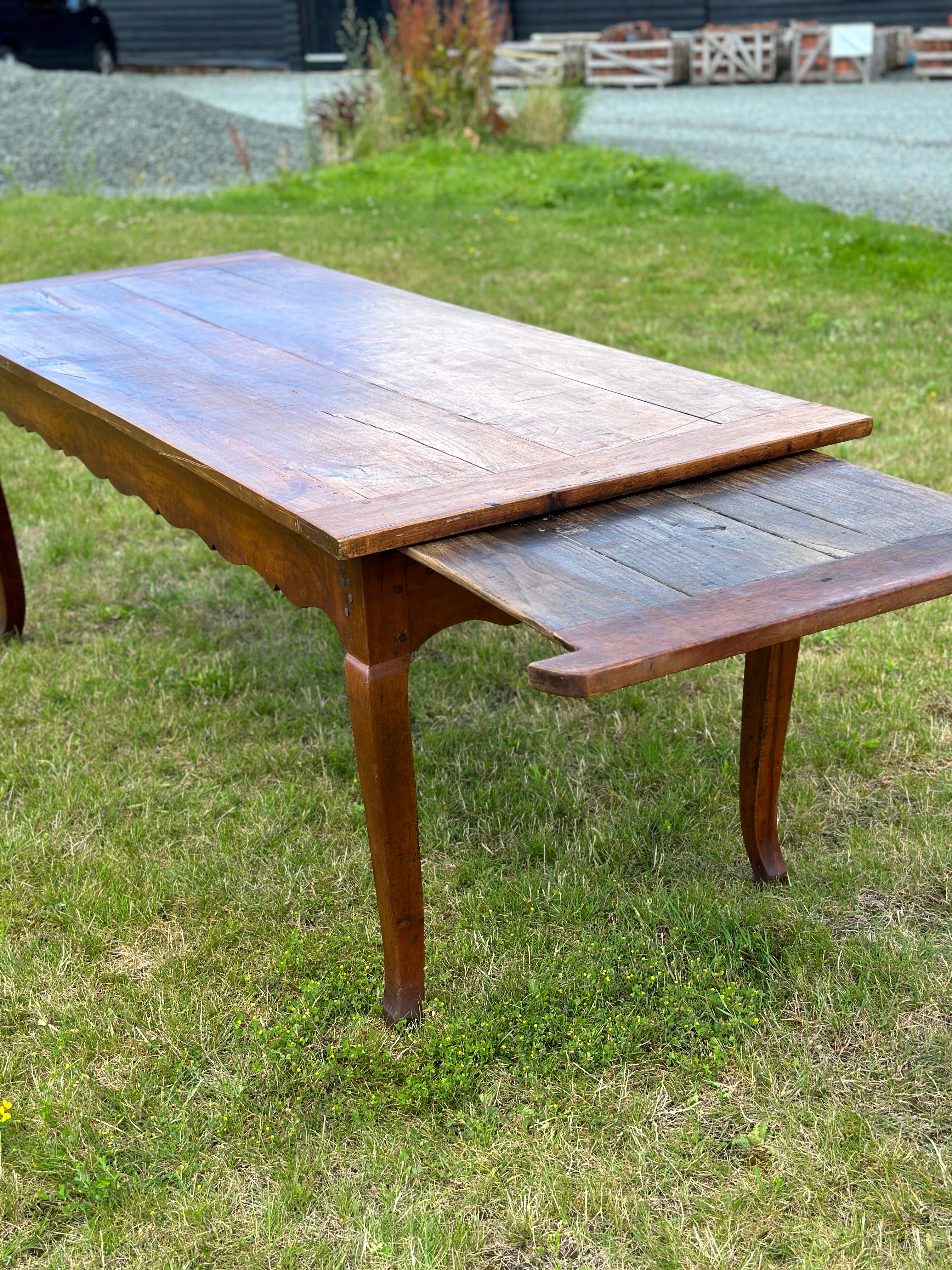 Antique French Cherry Dining Table