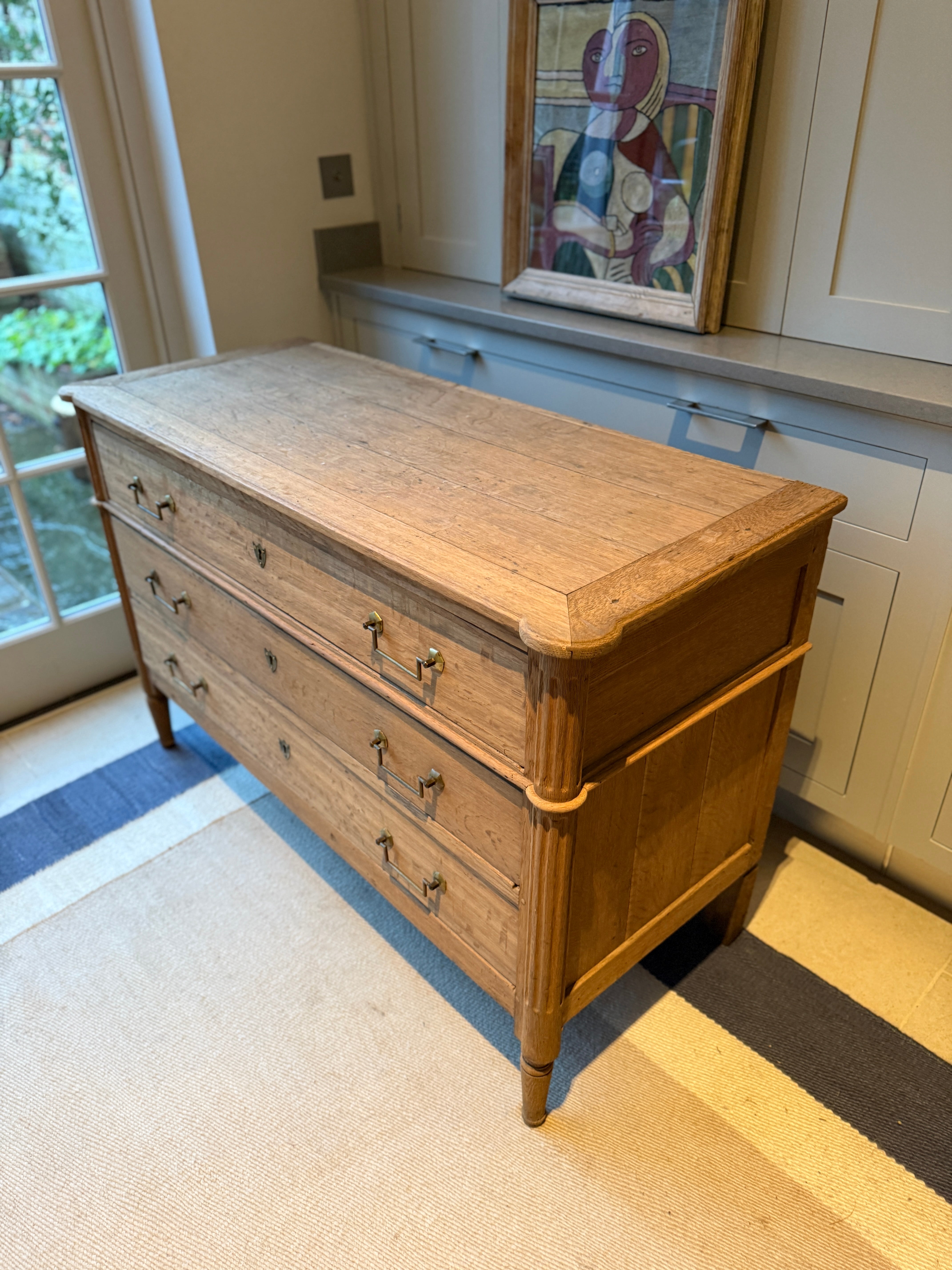 Bleached Oak Commode