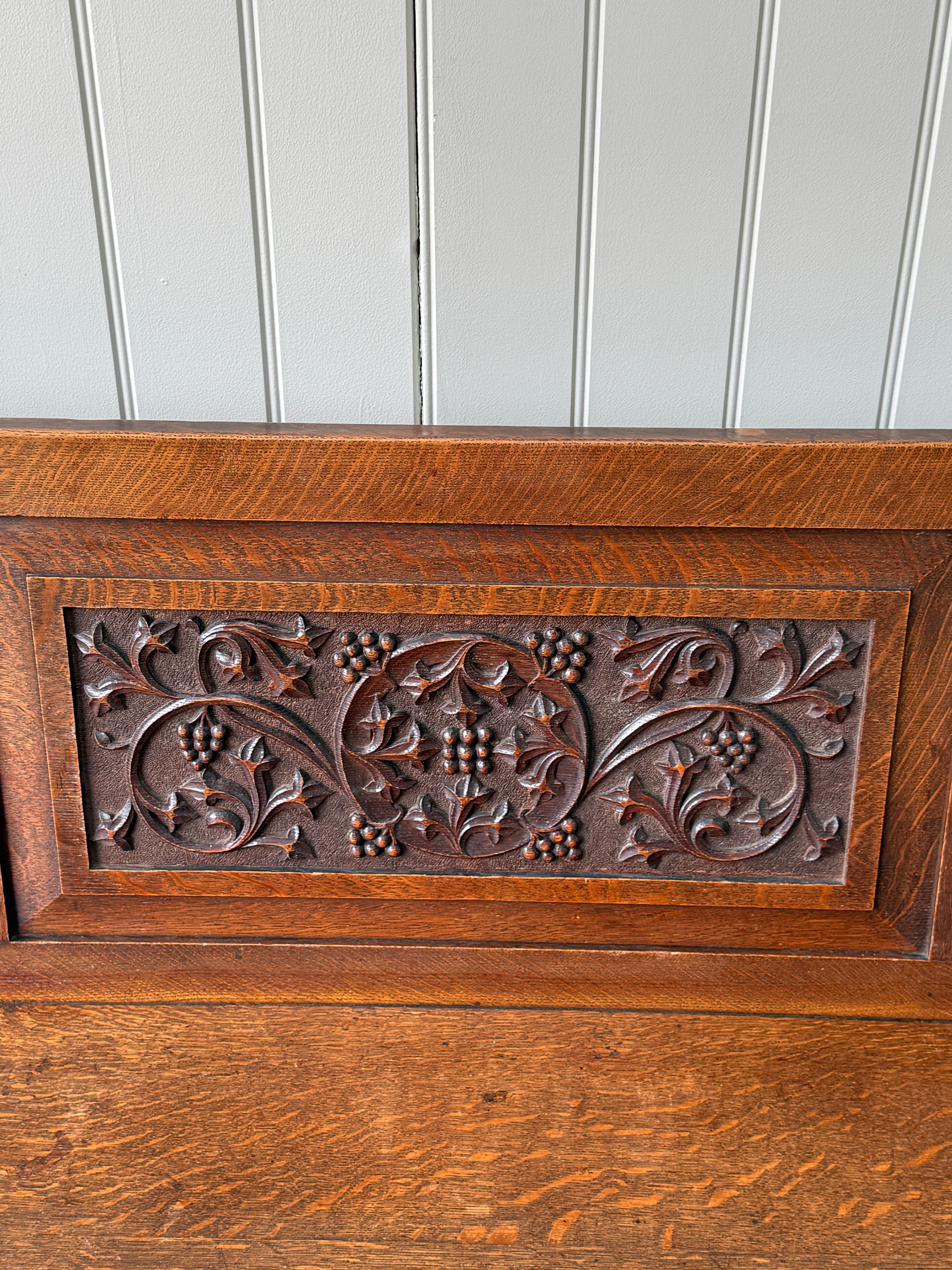 Early 20th Century Oak Hall Bench