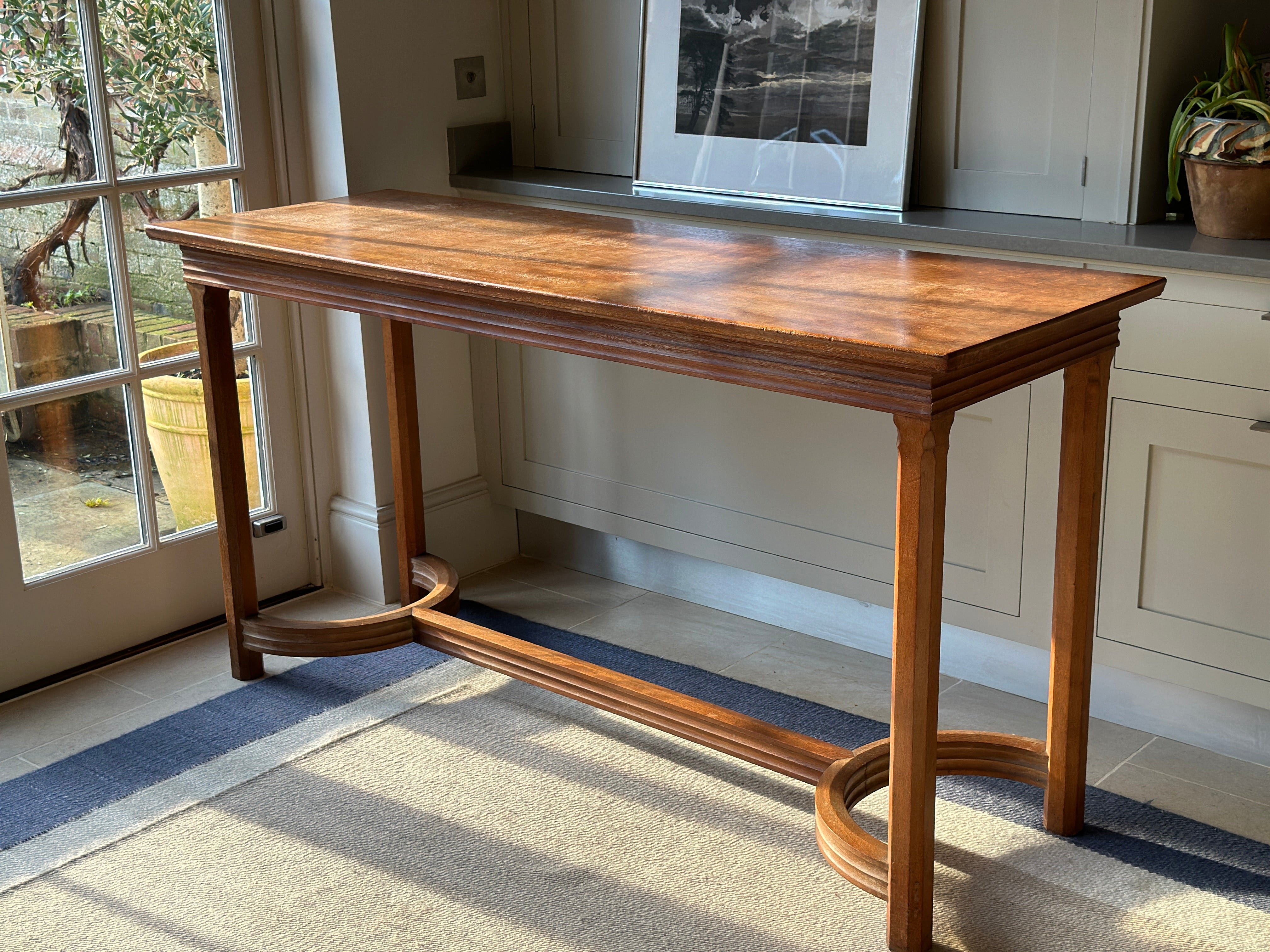 Stunning Large Scale Honeyed Oak Console in the manner of Pugin