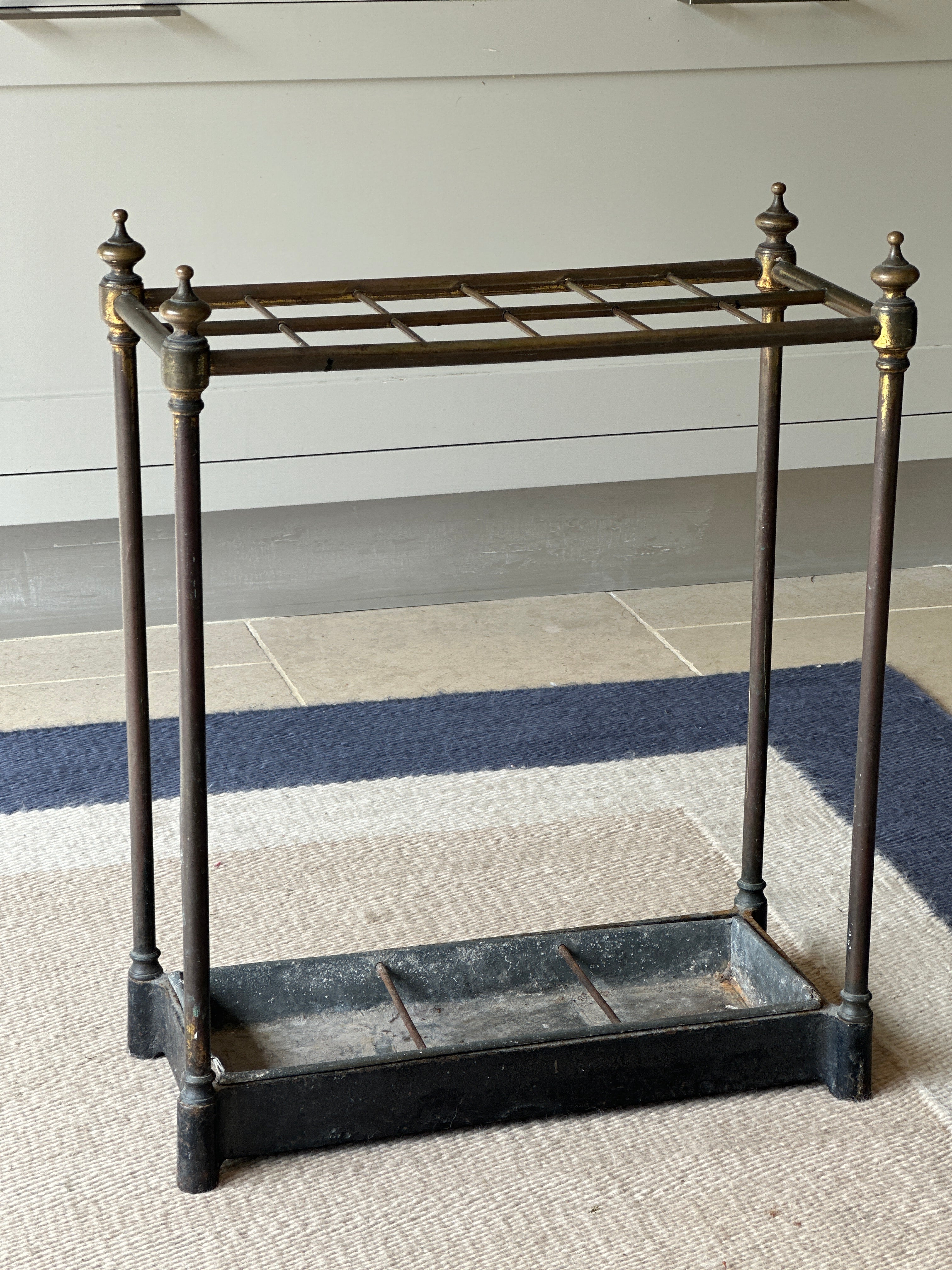 Brass and Cast Iron Stick Stand