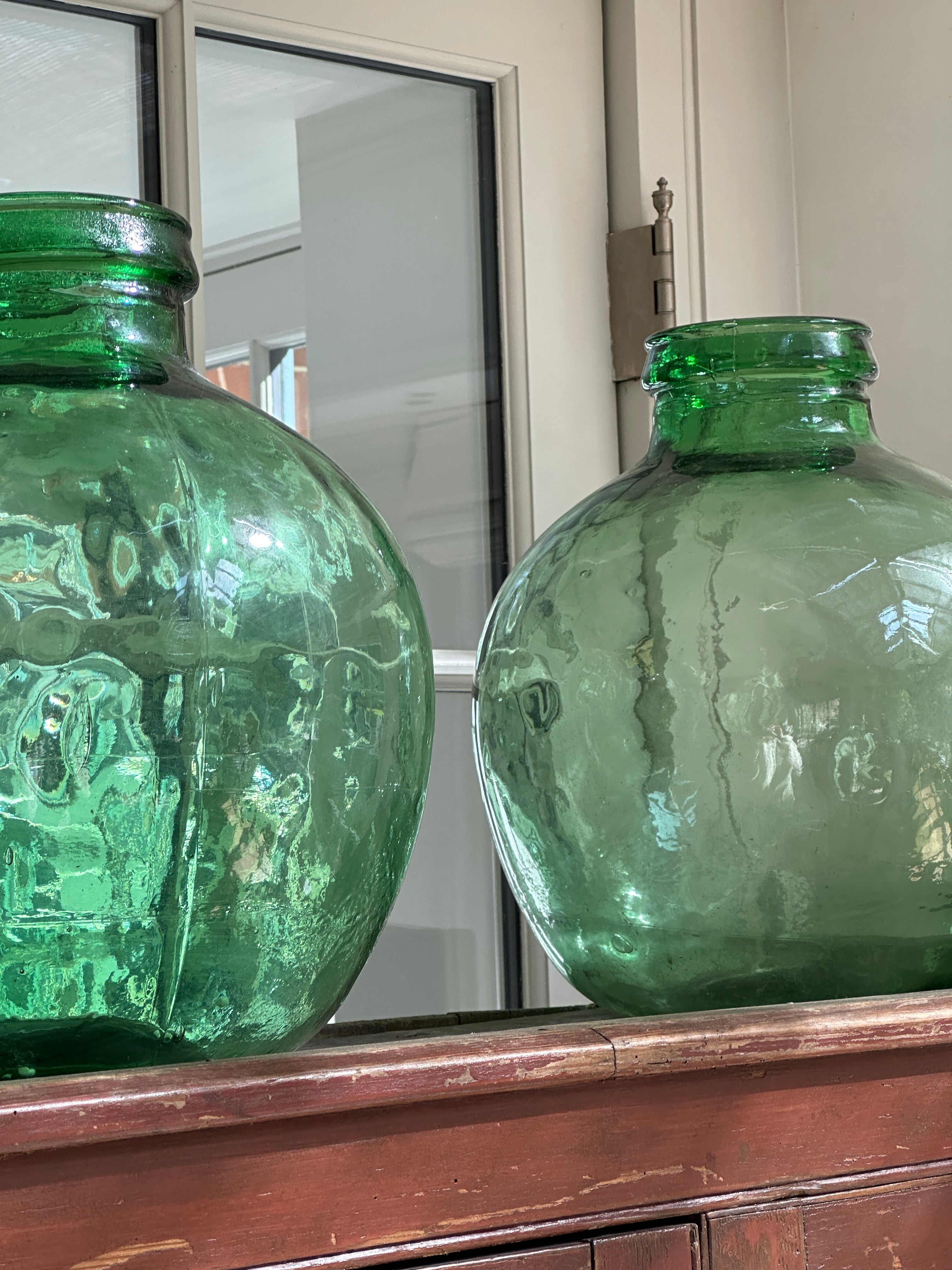 Carboy Green Glass Vessel