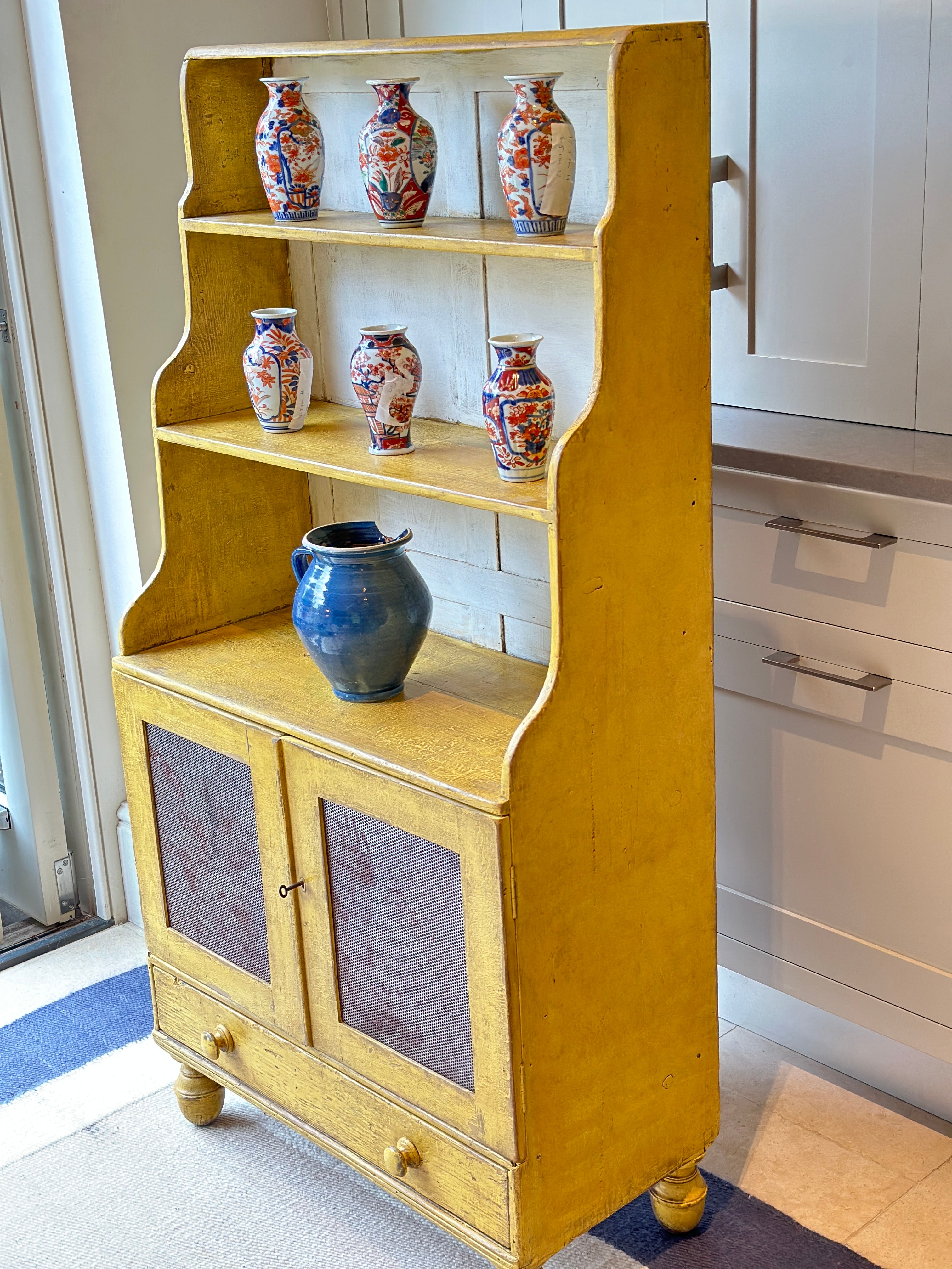 Charming  19th Century Waterfall Bookcase