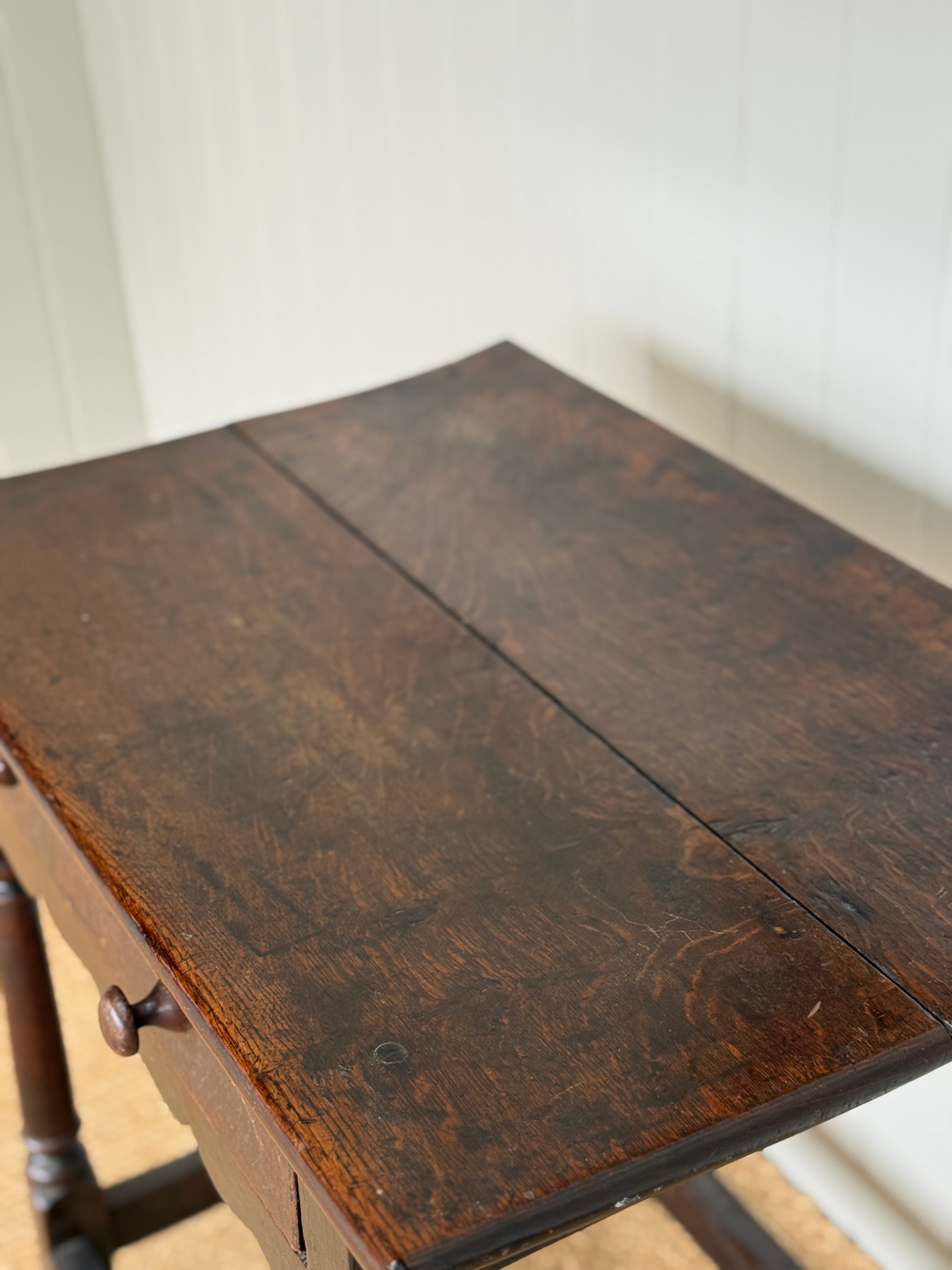 Early 18th Century Oak Side Table