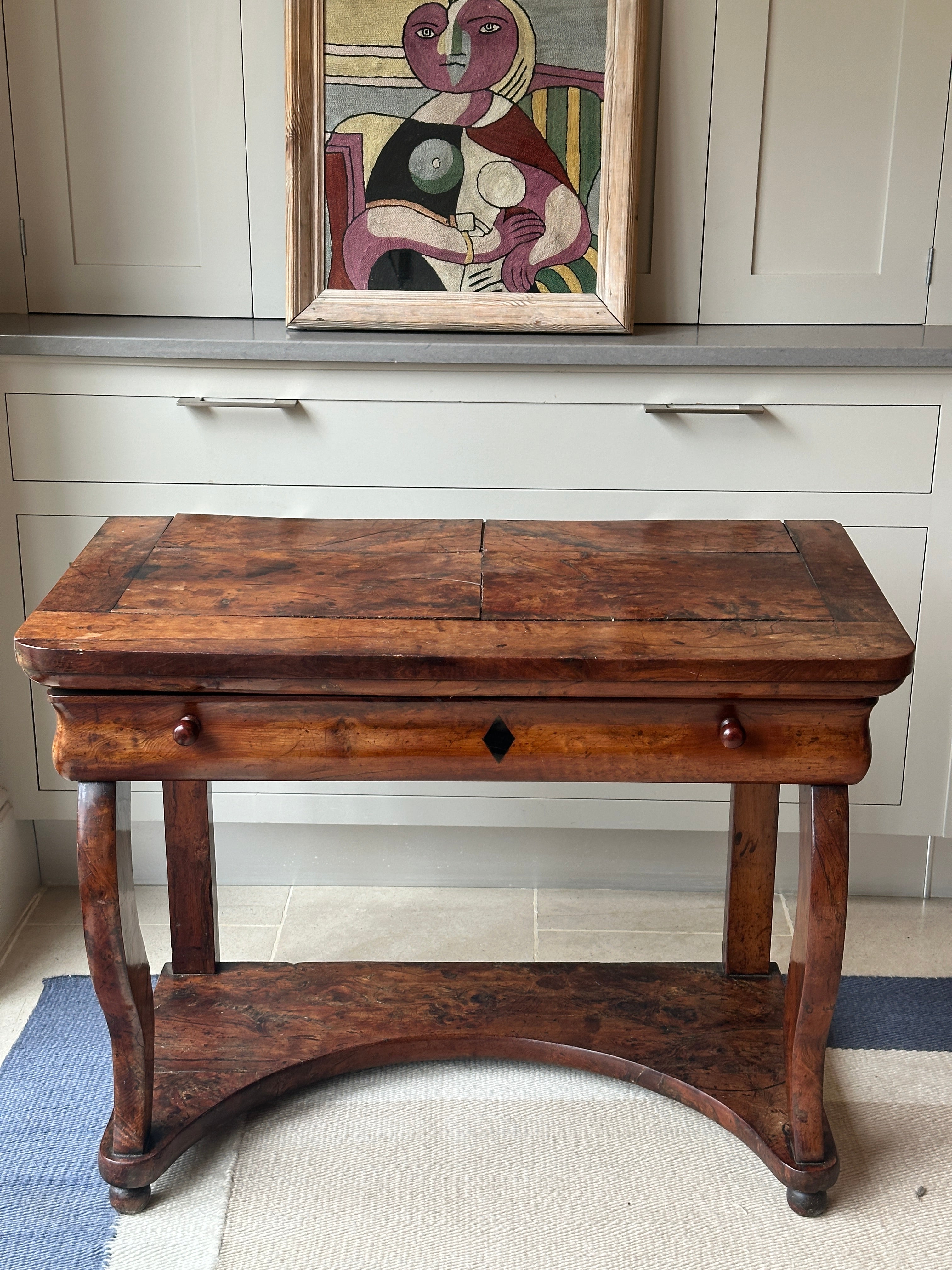 French Early 19th Century Yew wood Console