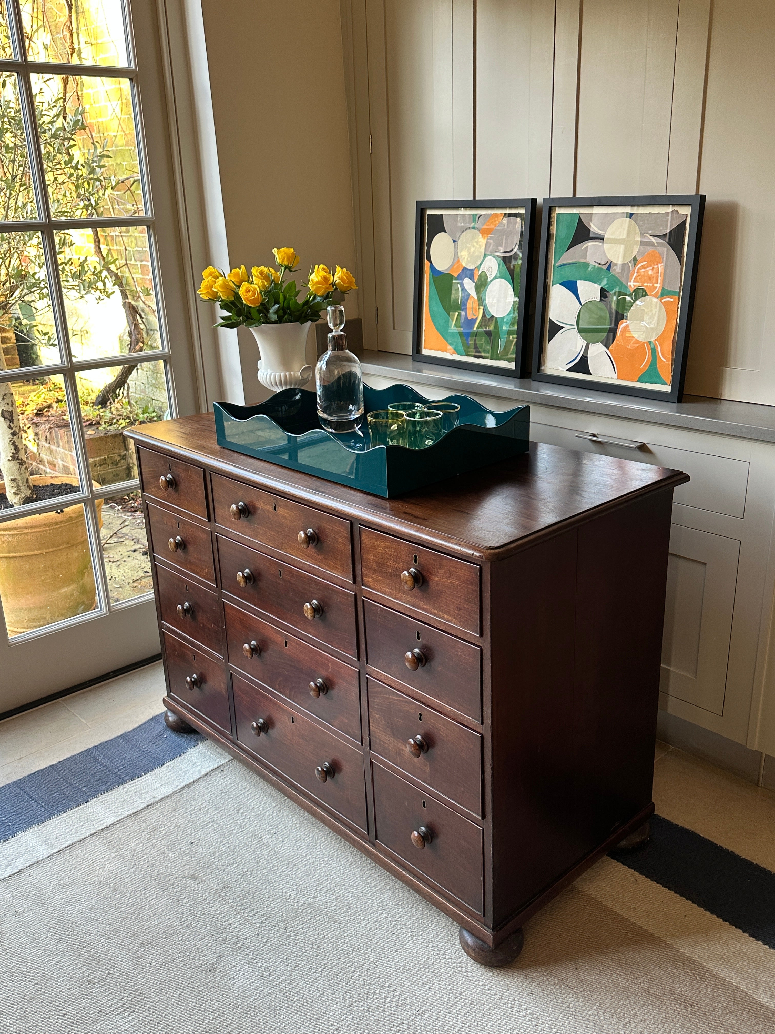 William IV Mahogany 12 Drawer chest - circa 1835