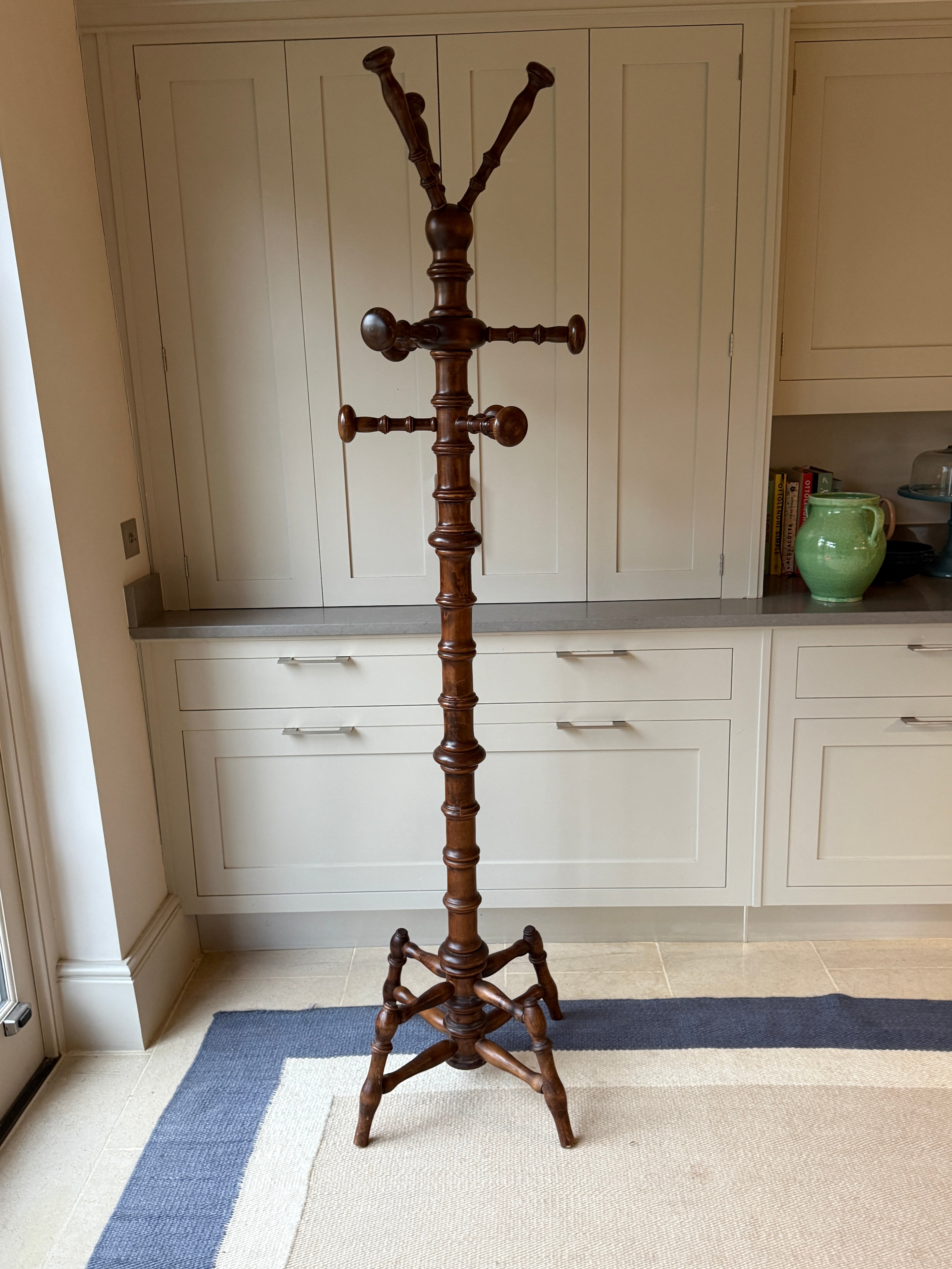 Very Tall Faux Bamboo Coat and Hat Stand