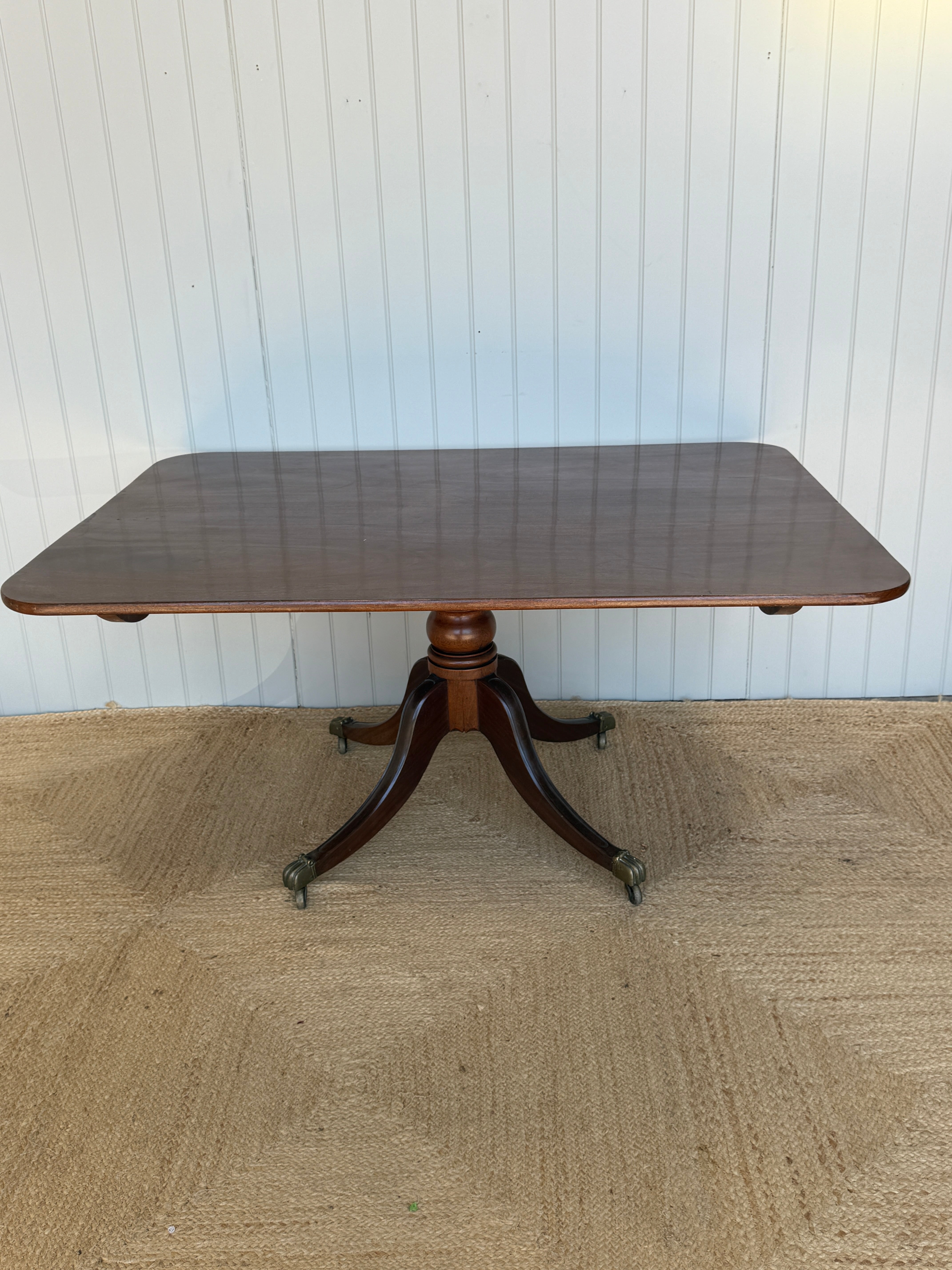 Large Regency Mahogany Tilt Top Table