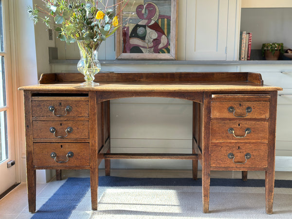 Large and Deep Solid Oak ‘MoD’ desk.