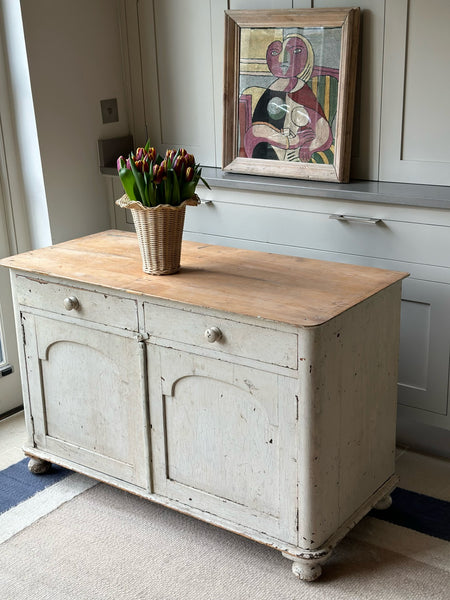 English Pine Painted Cabinet