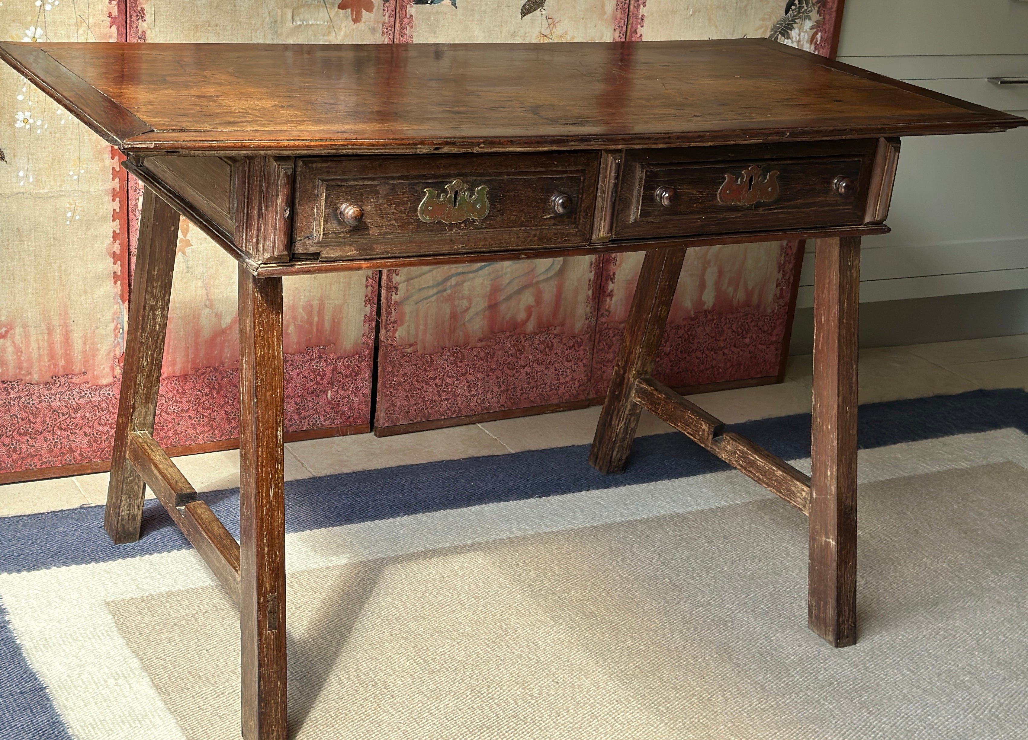 Early 19th C Portuguese Console or Large Desk