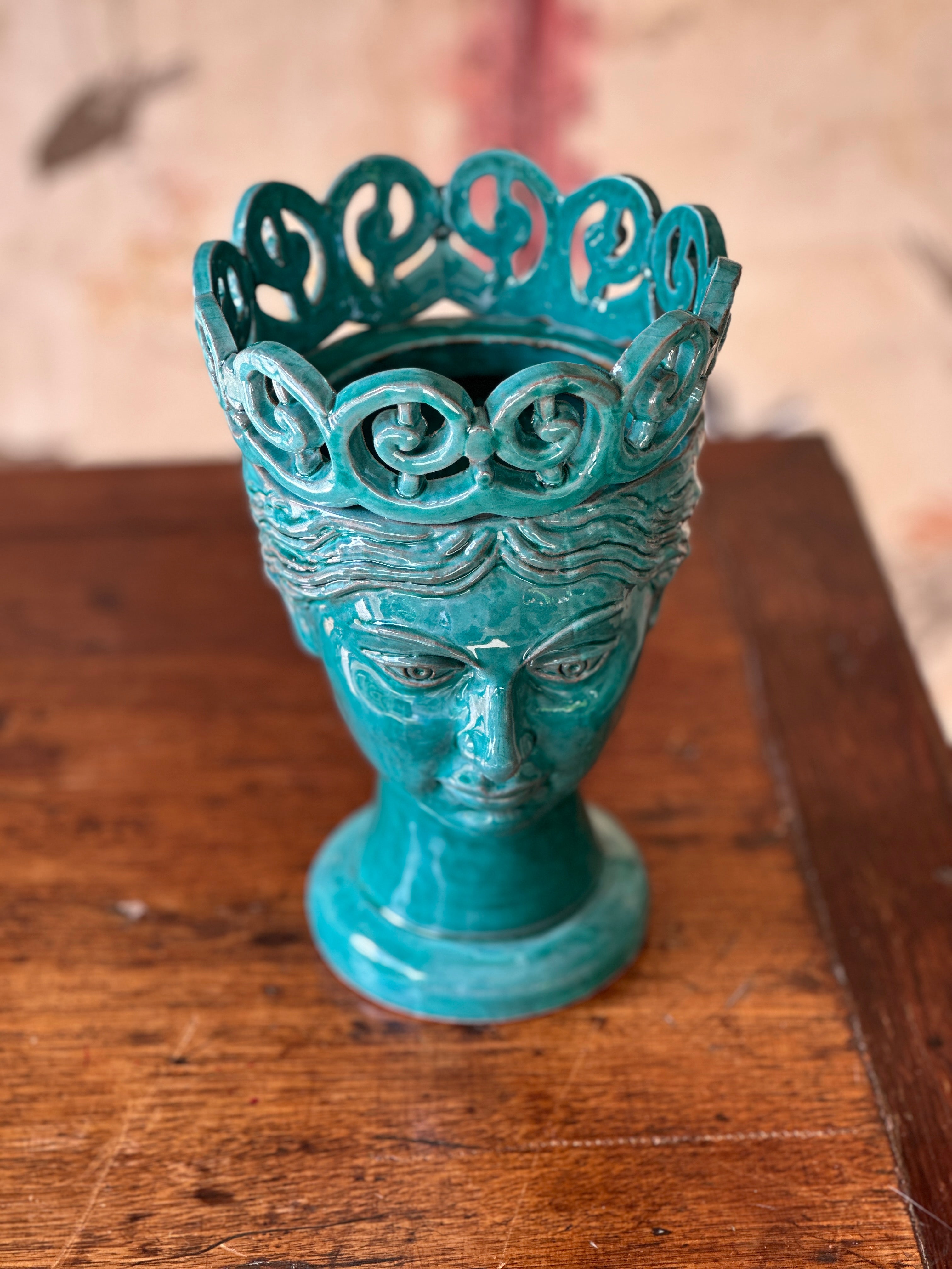 Turquoise Ceramic Queen