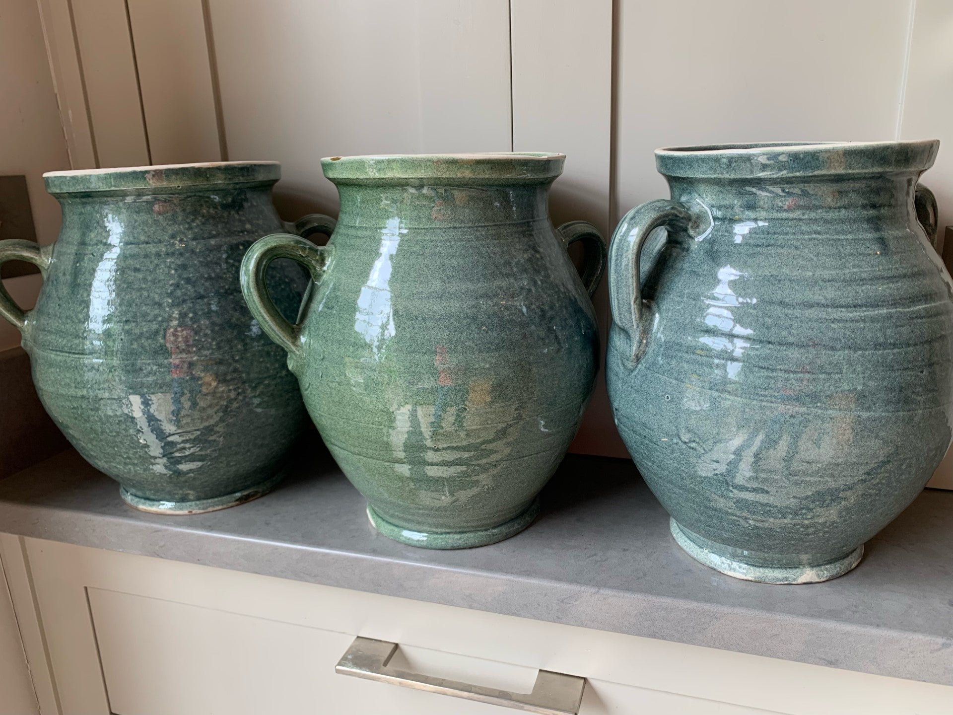 Hungarian Vintage Jugs/Urns Grey Blue