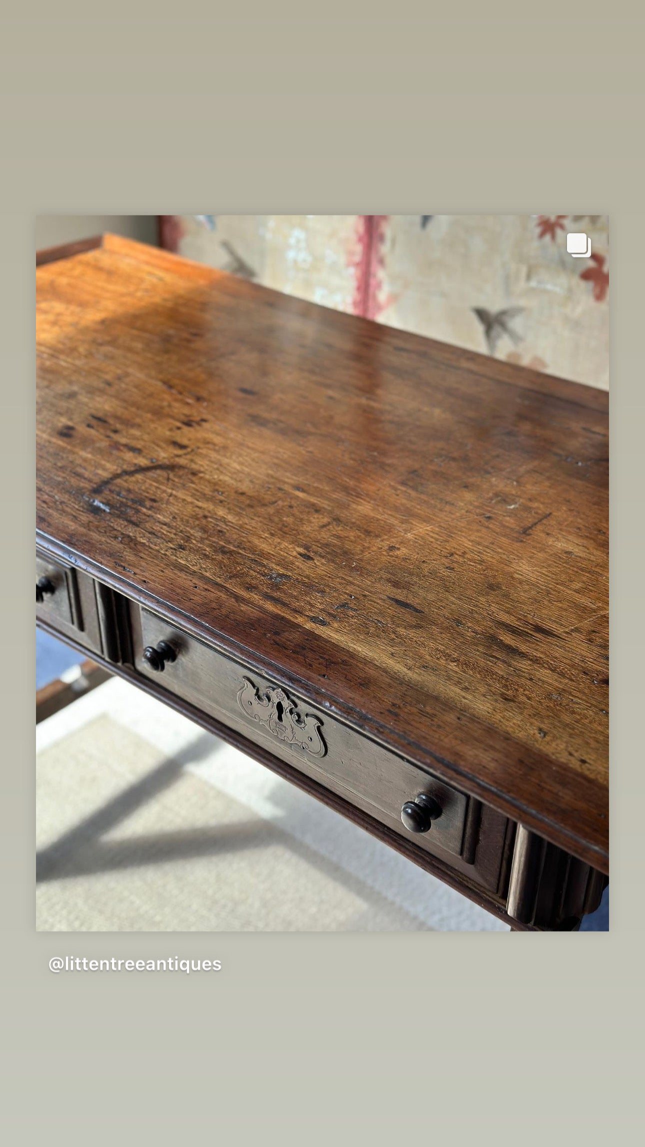 Early 19th C Portuguese Console or Large Desk