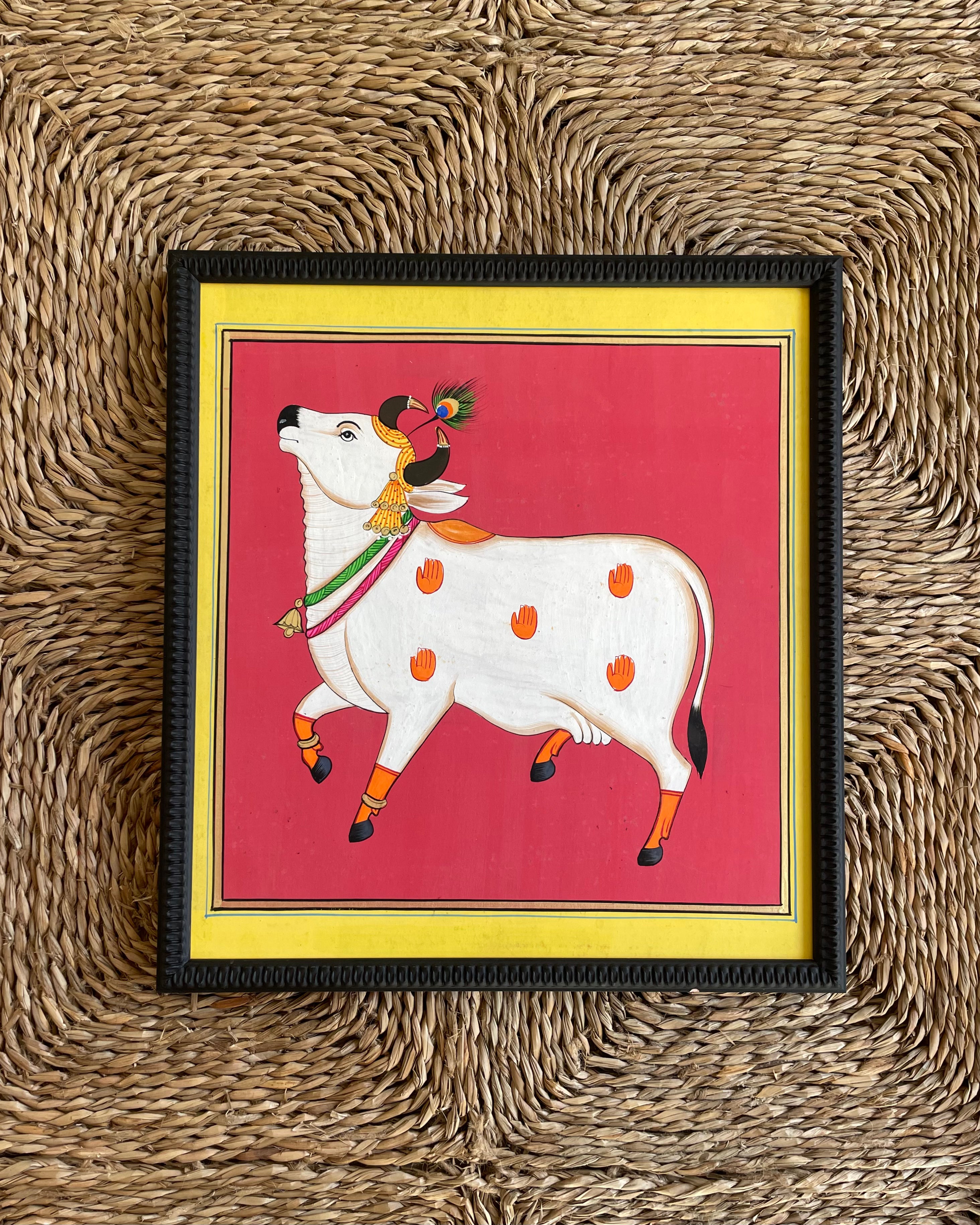 Framed Painting of the Sacred Cows -C