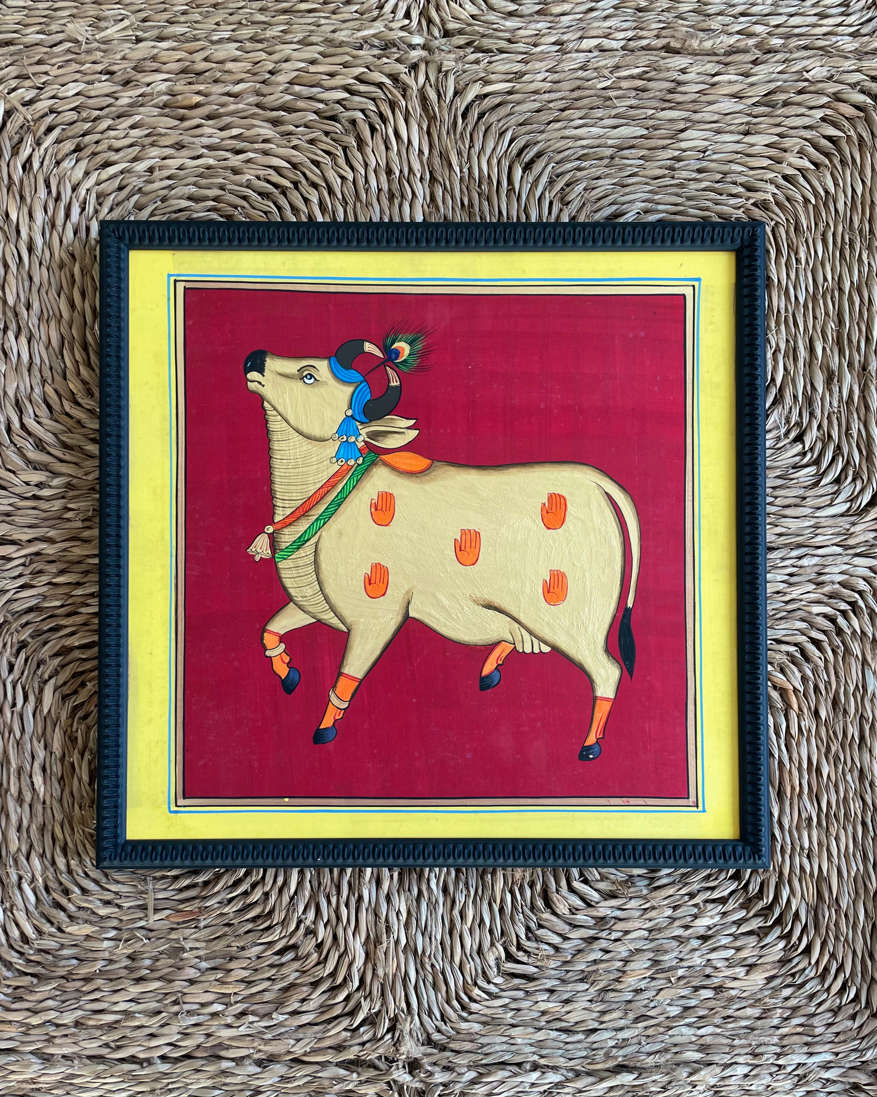 Framed Painting of the Sacred Cows -D