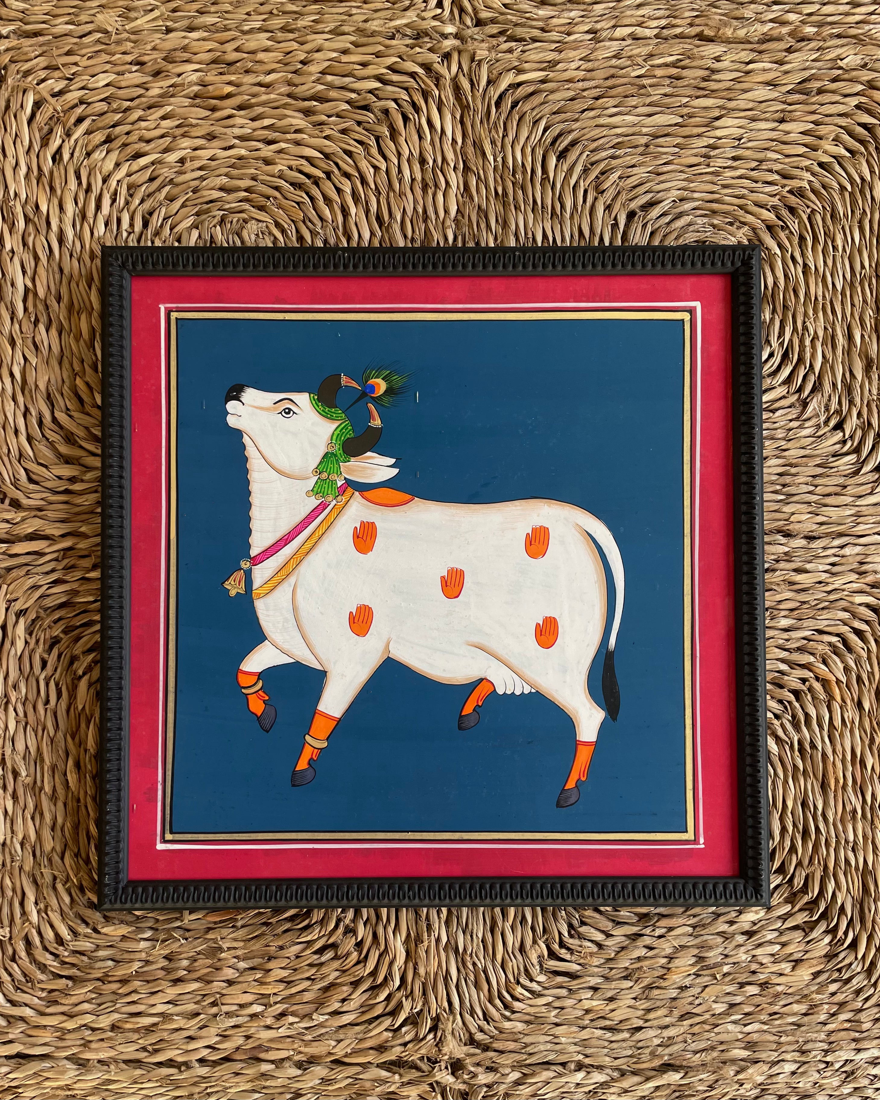 Framed Painting of the Sacred Cows -A