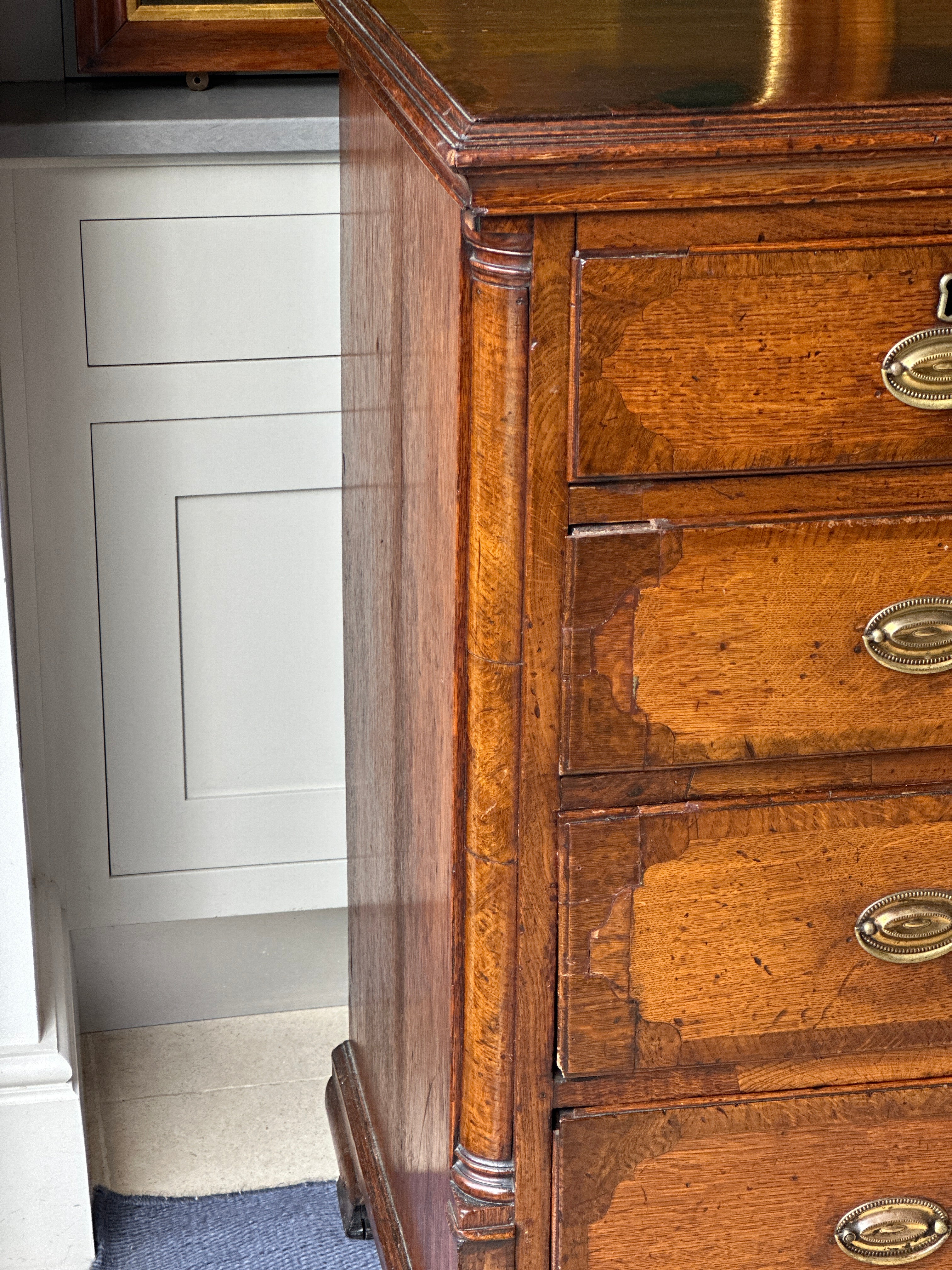 18th Century Scottish Oak Chest of Drawers- super smart