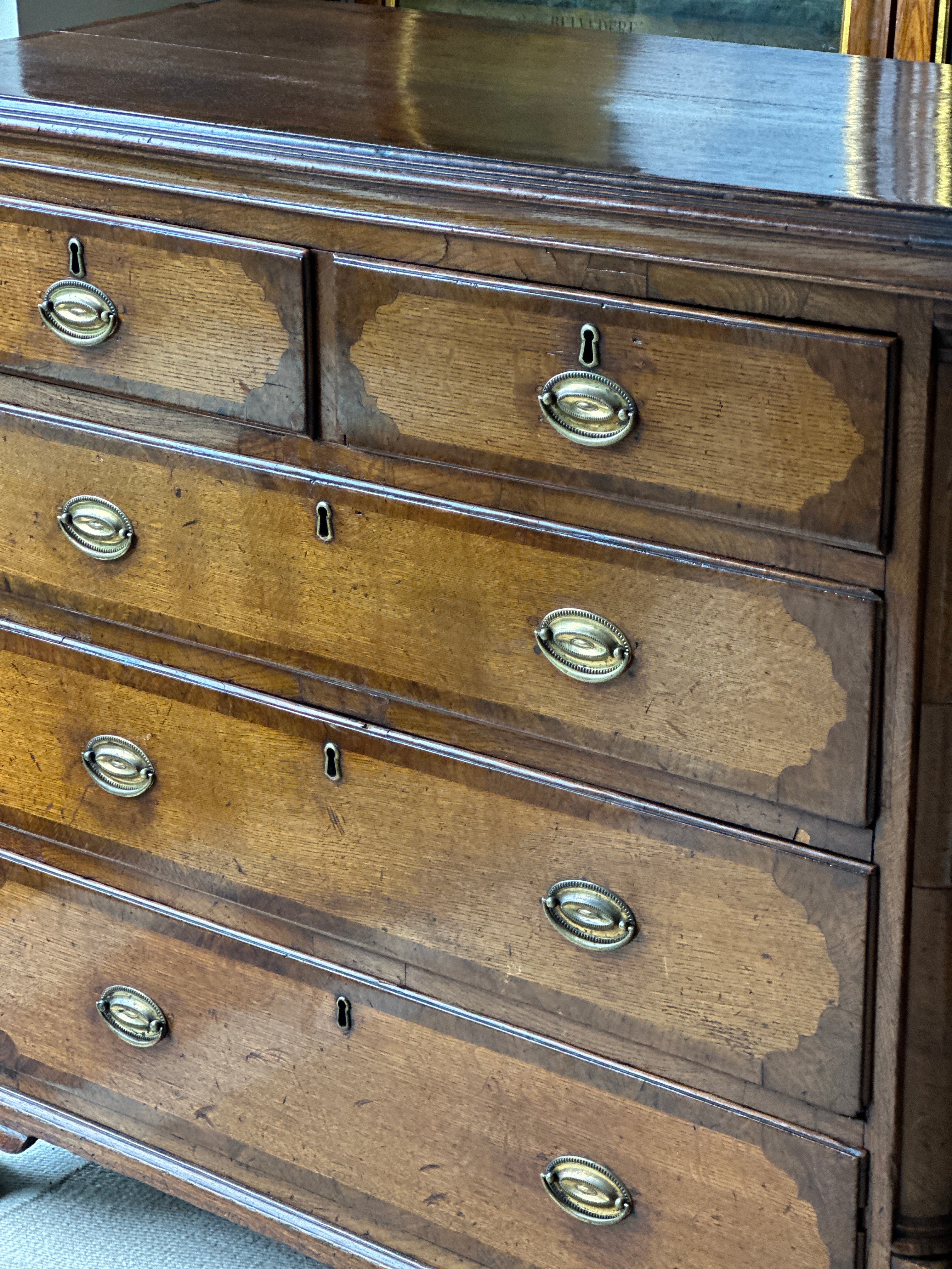 18th Century Scottish Oak Chest of Drawers- super smart