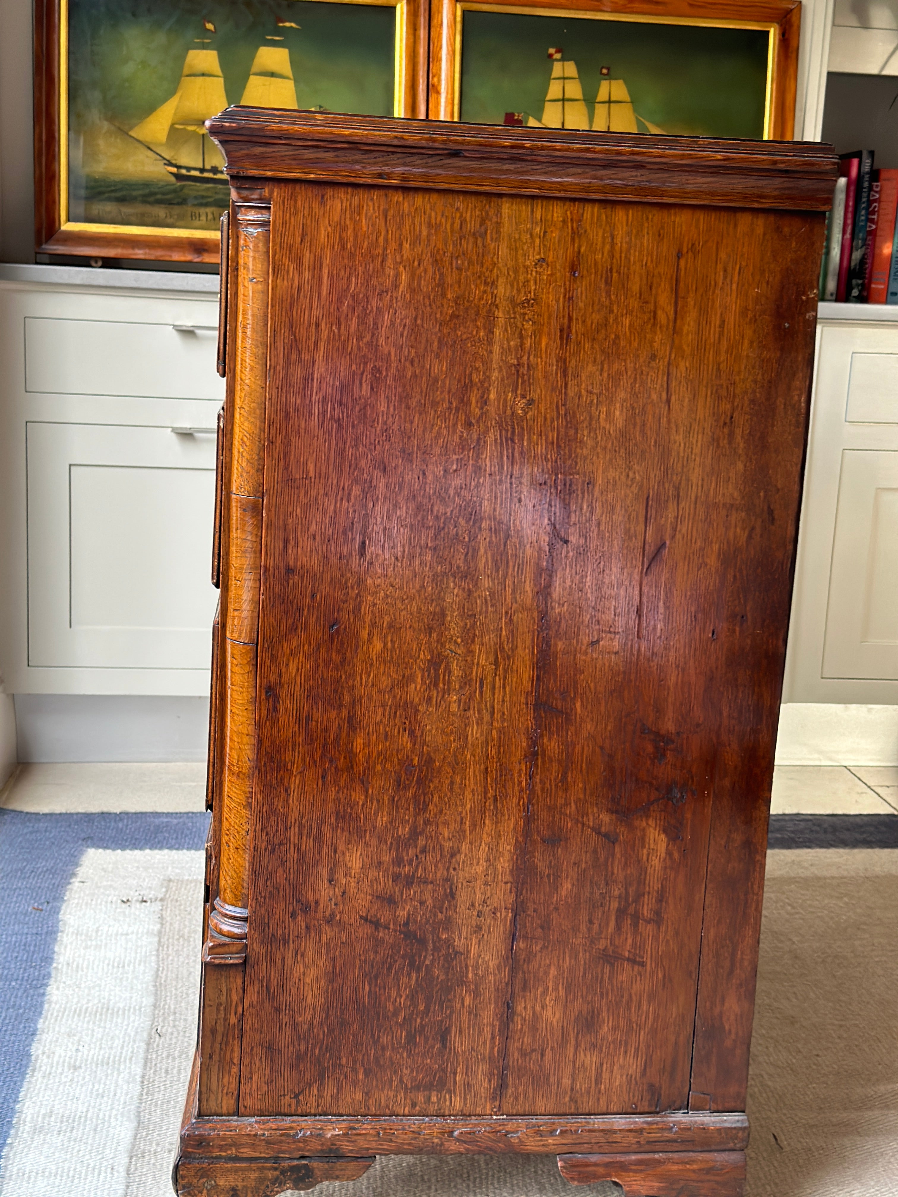 18th Century Scottish Oak Chest of Drawers- super smart