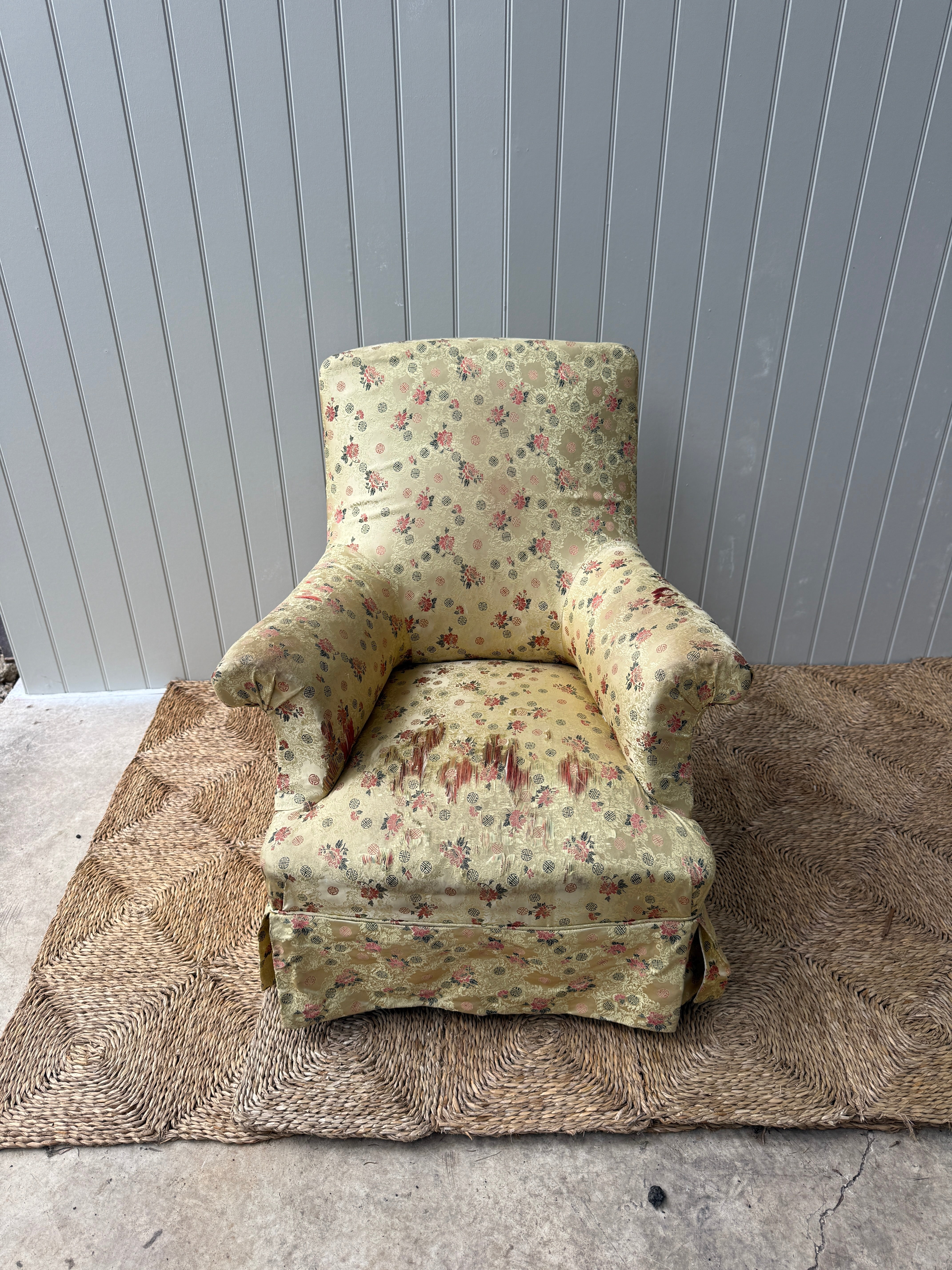 Single Floral Square Back