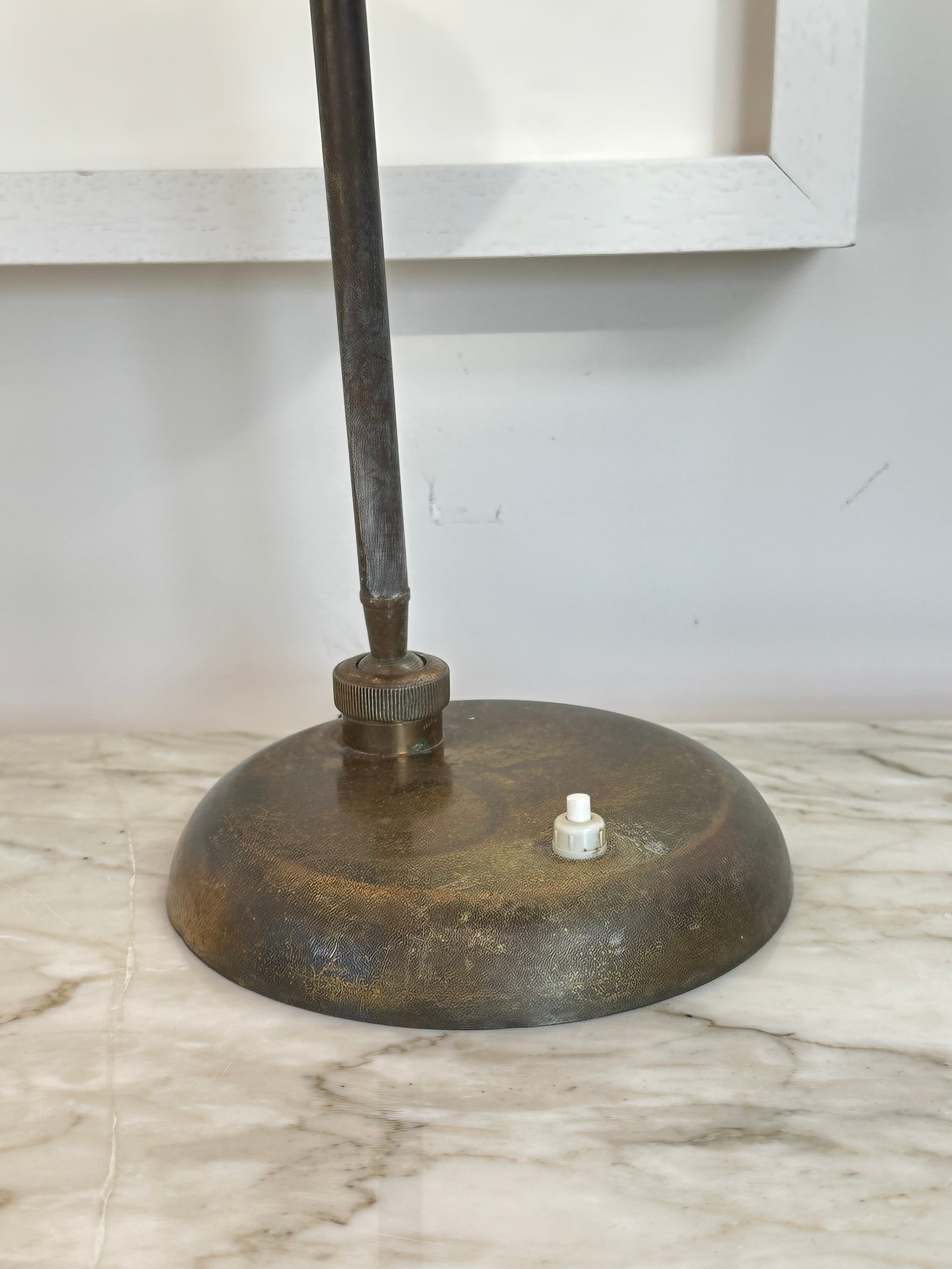Italian 1950s Brass Desk Lamp