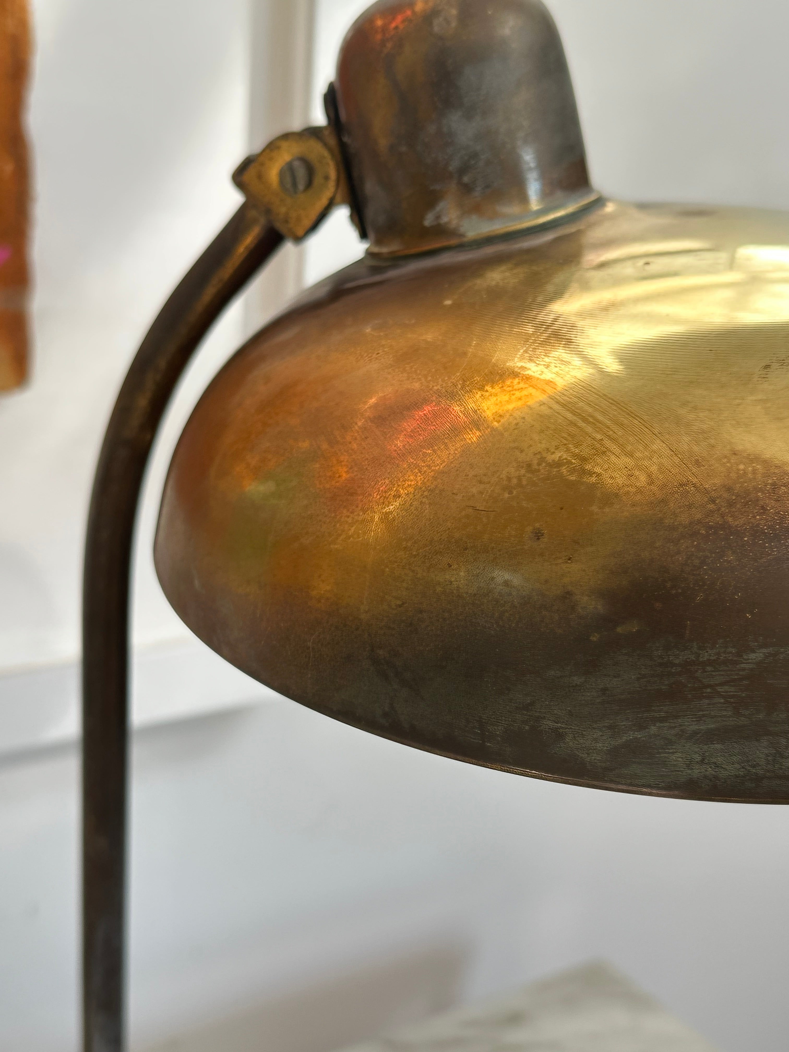 Italian 1950s Brass Desk Lamp