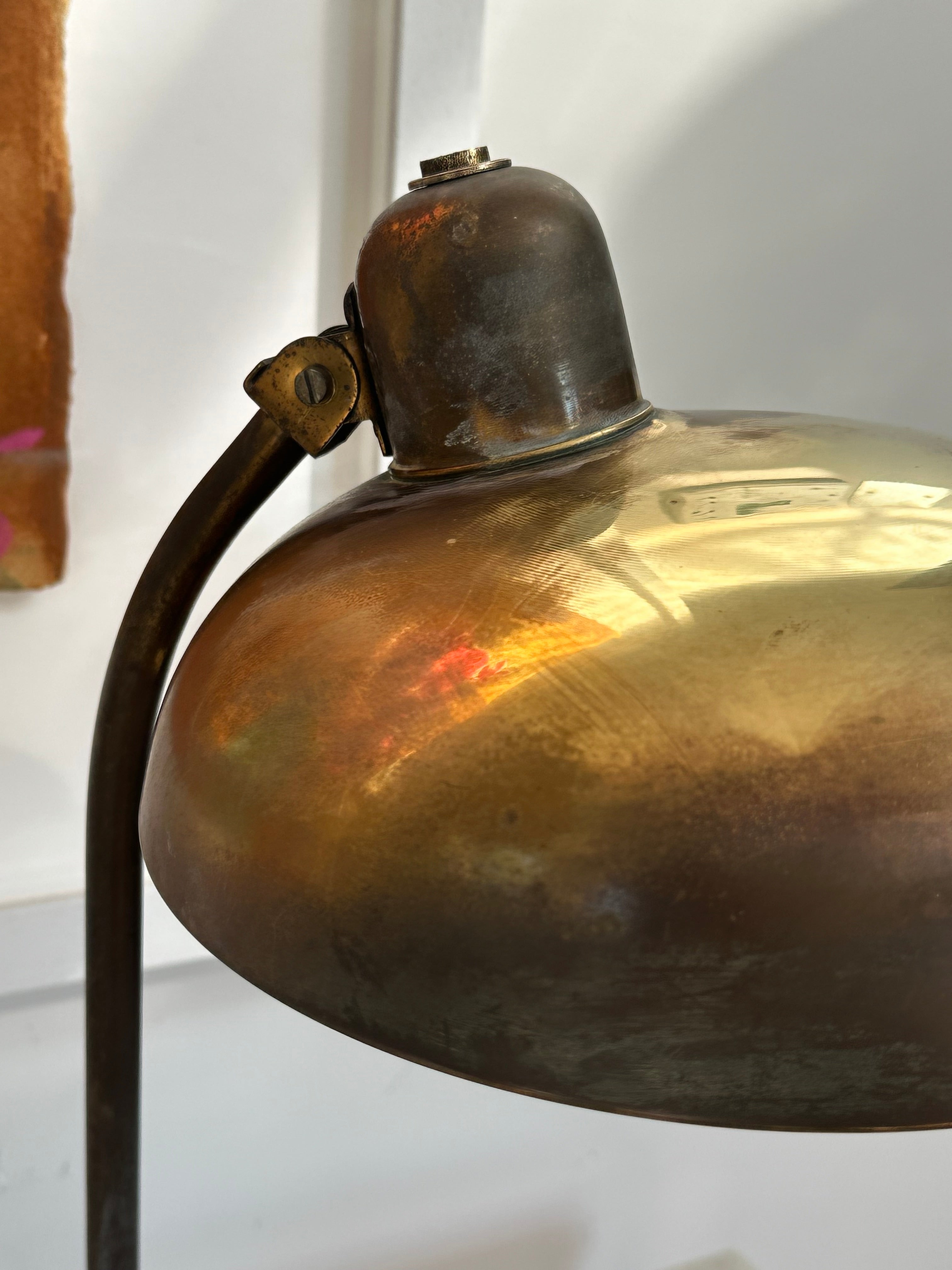 Italian 1950s Brass Desk Lamp