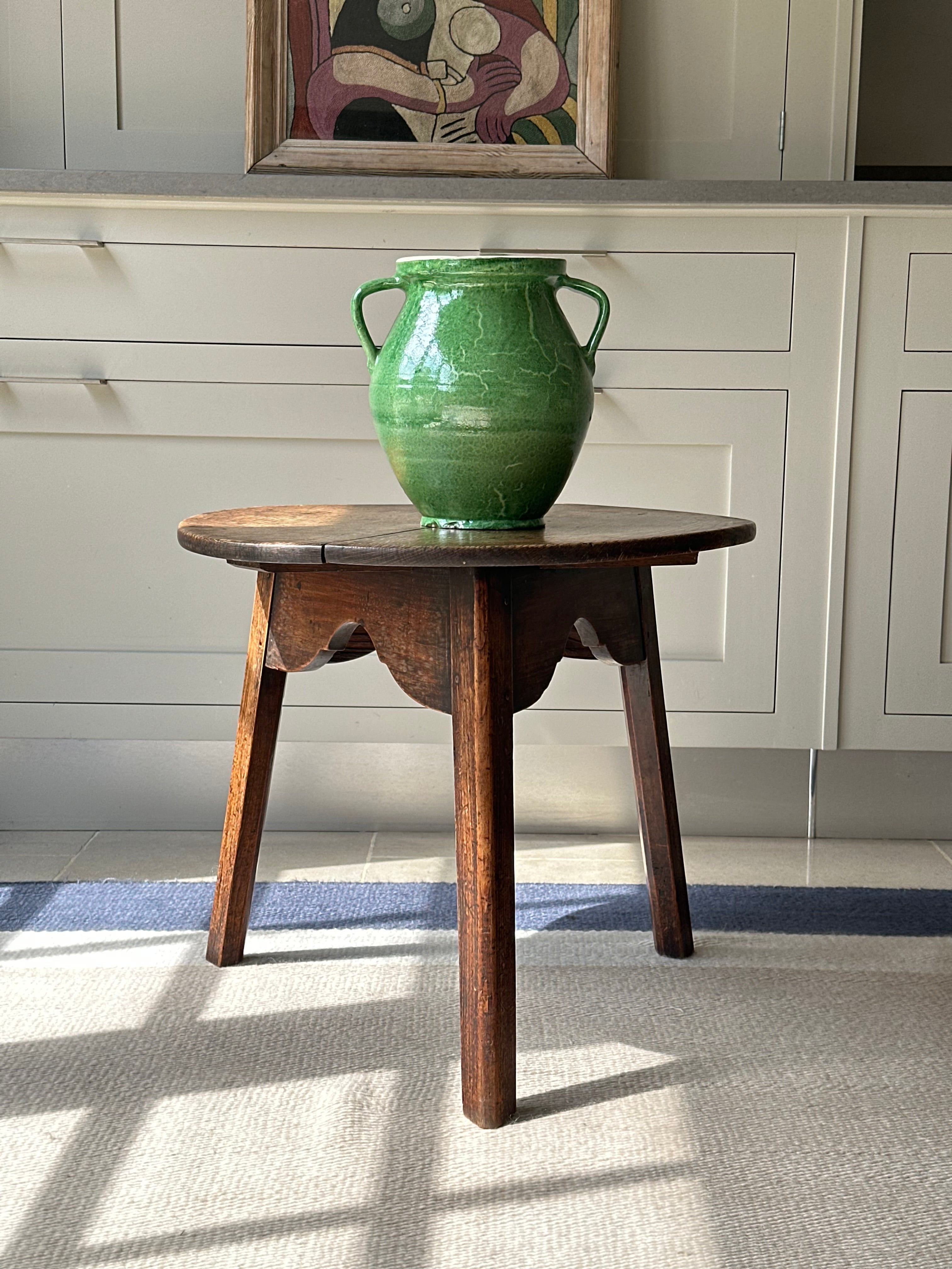 Small Oak Cricket Table