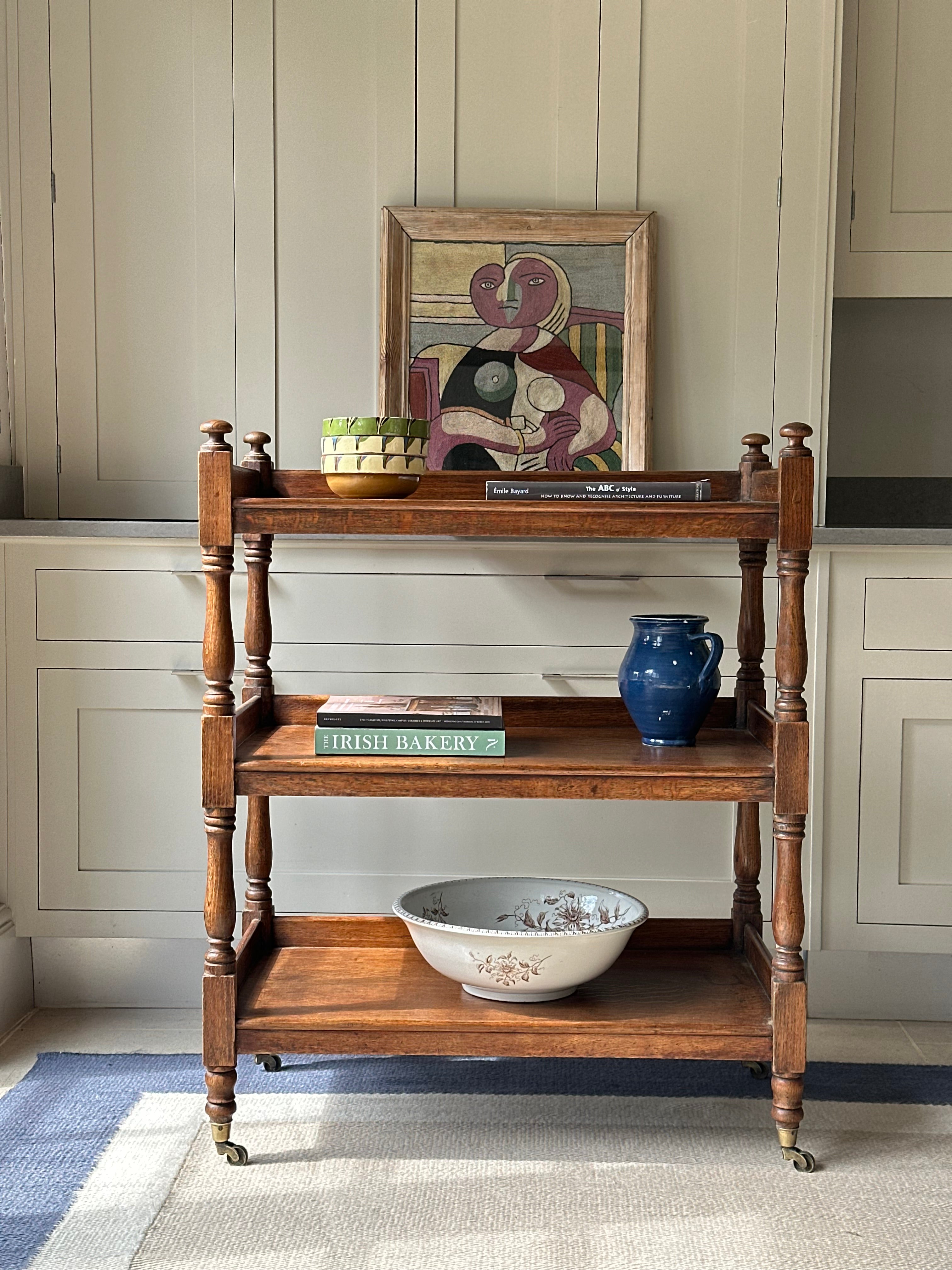 Small Oak Buffet on Castors