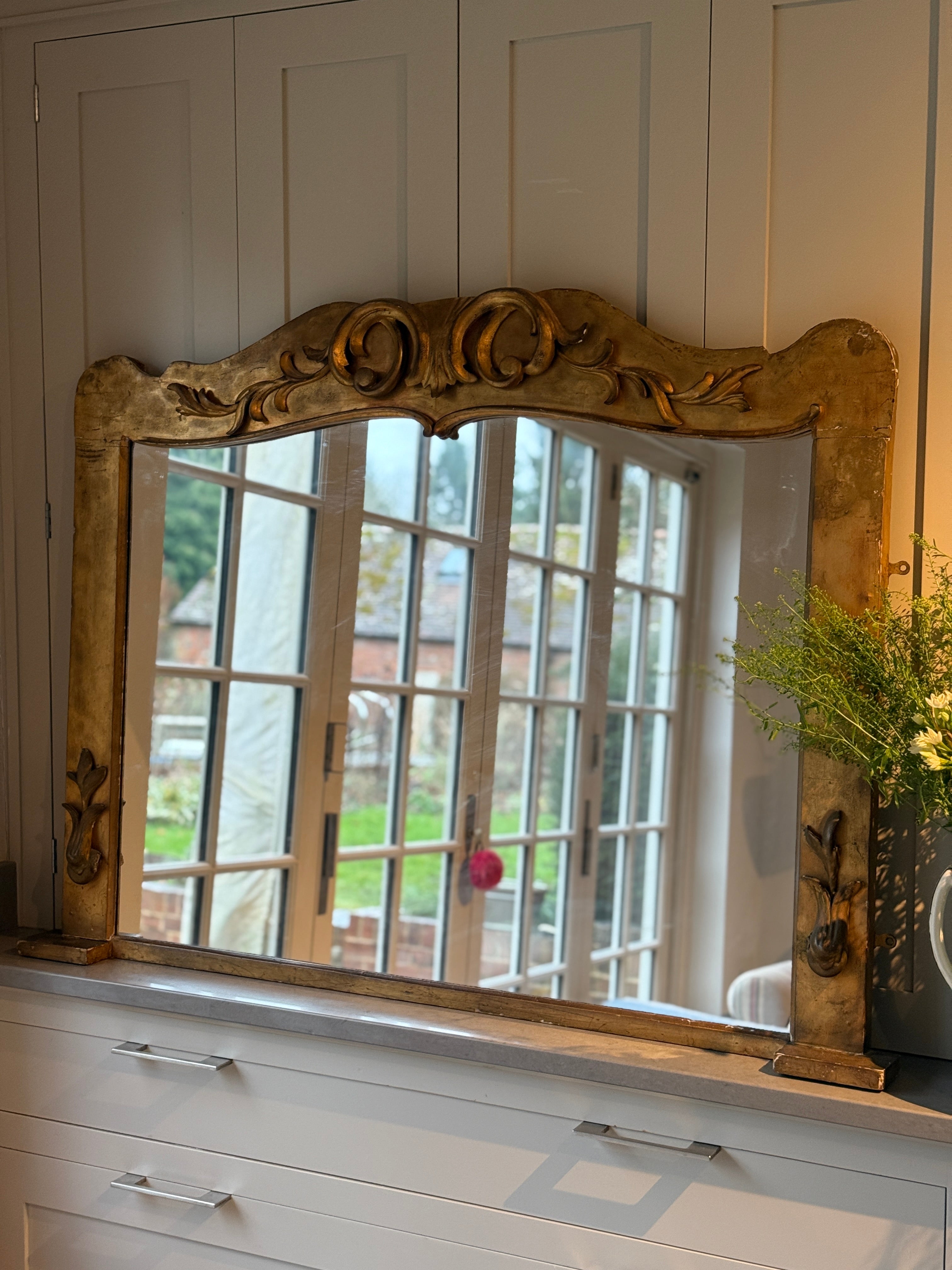 Highly Decorative French Gilt Mirror