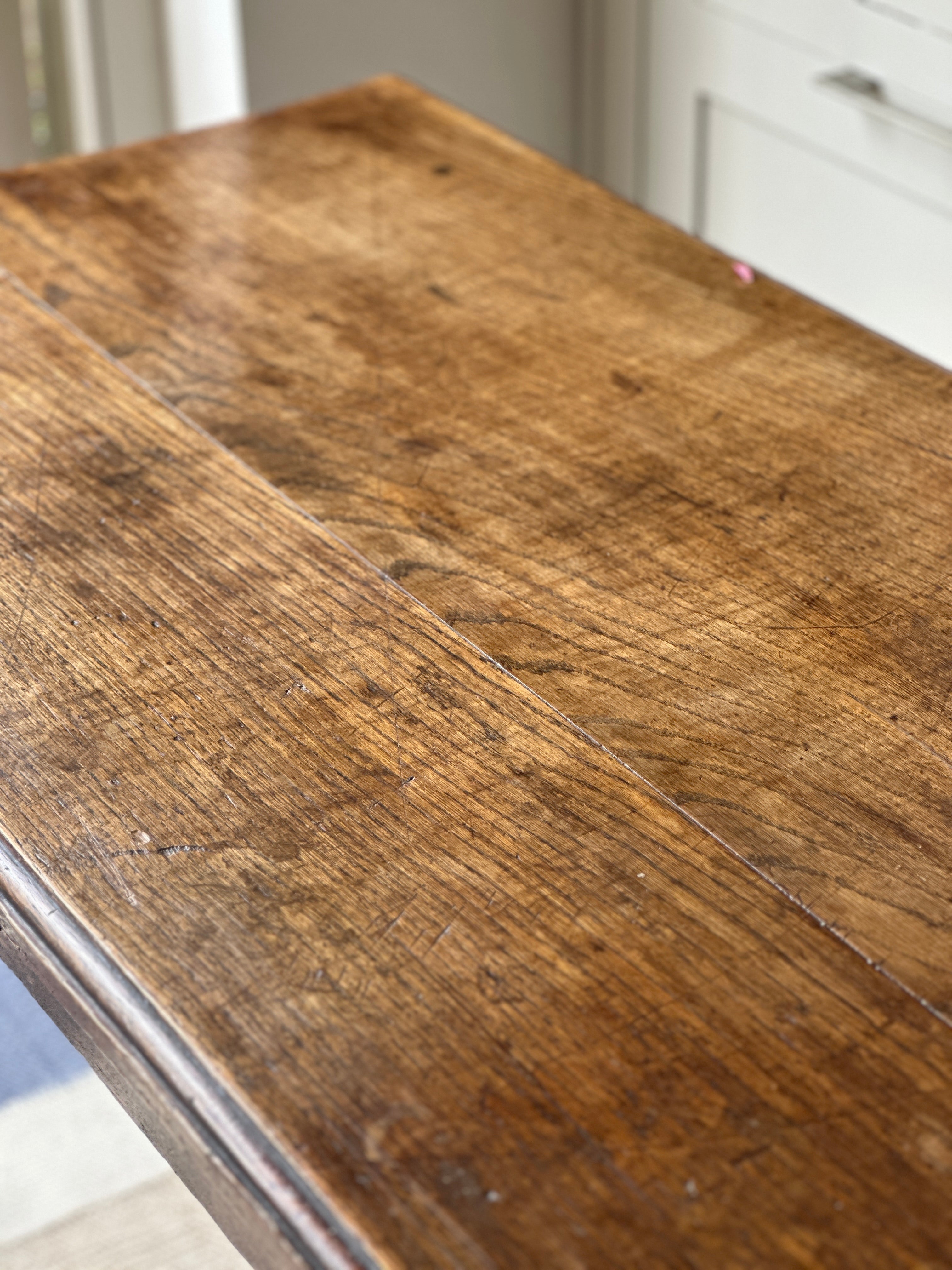 Small 19th Century Oak Table with Drawer