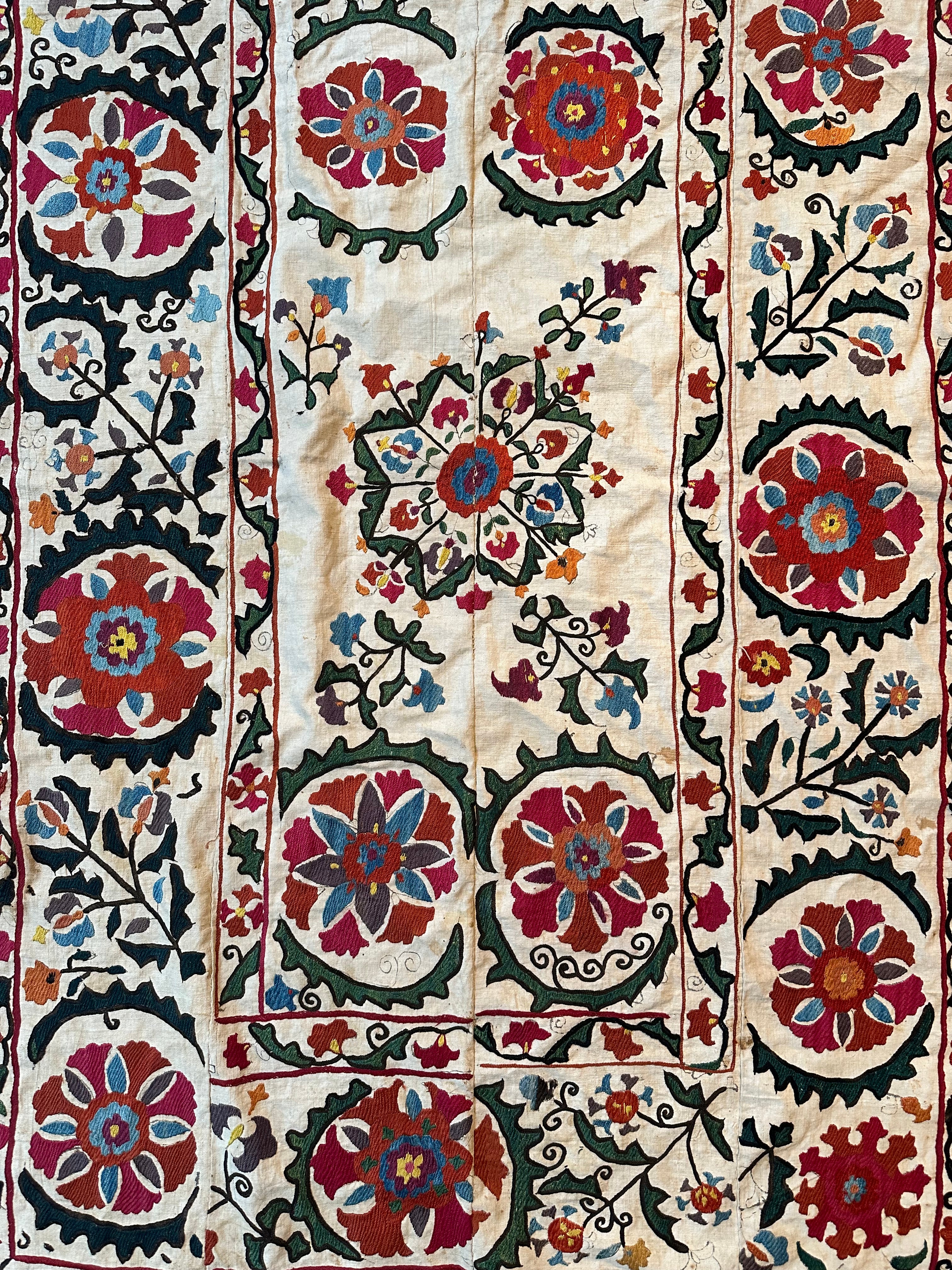 Old Silk on Cotton Suzani