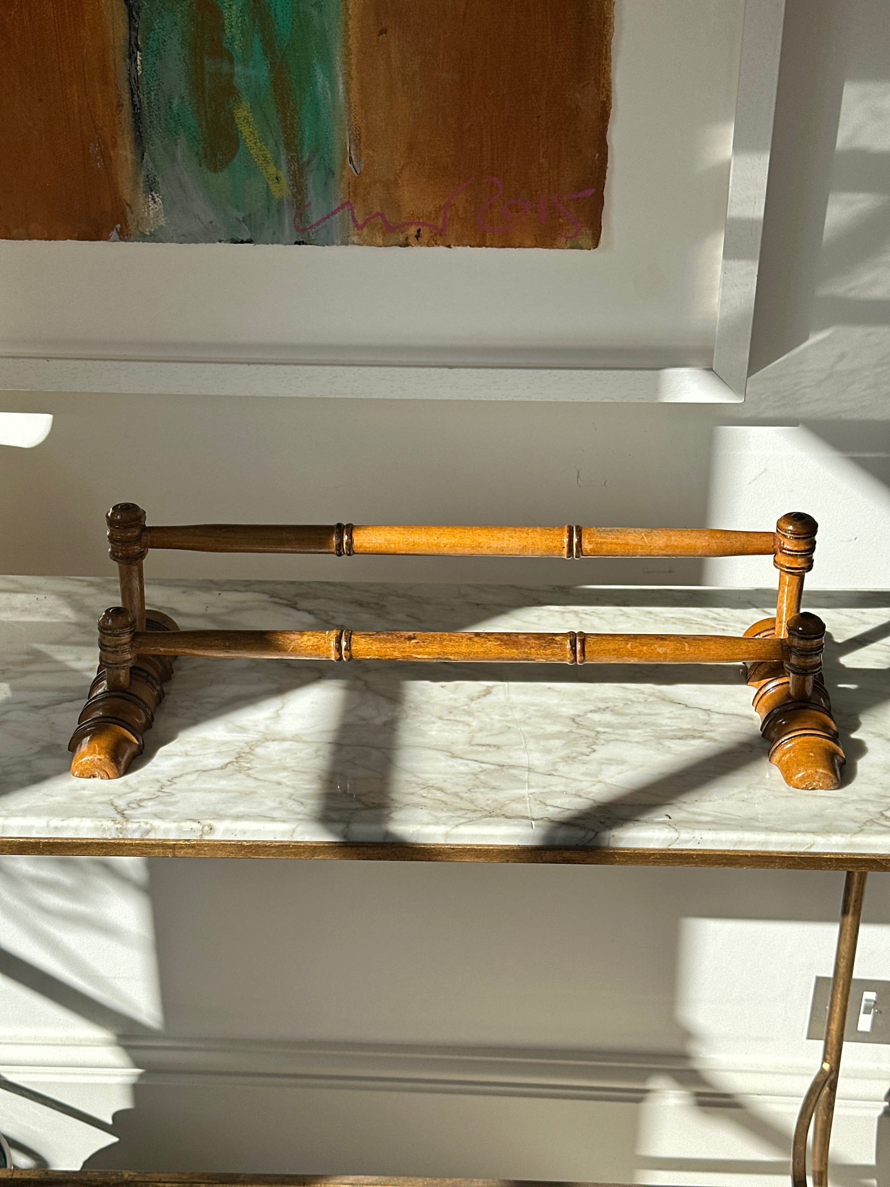 Faux Bamboo Towel Rack