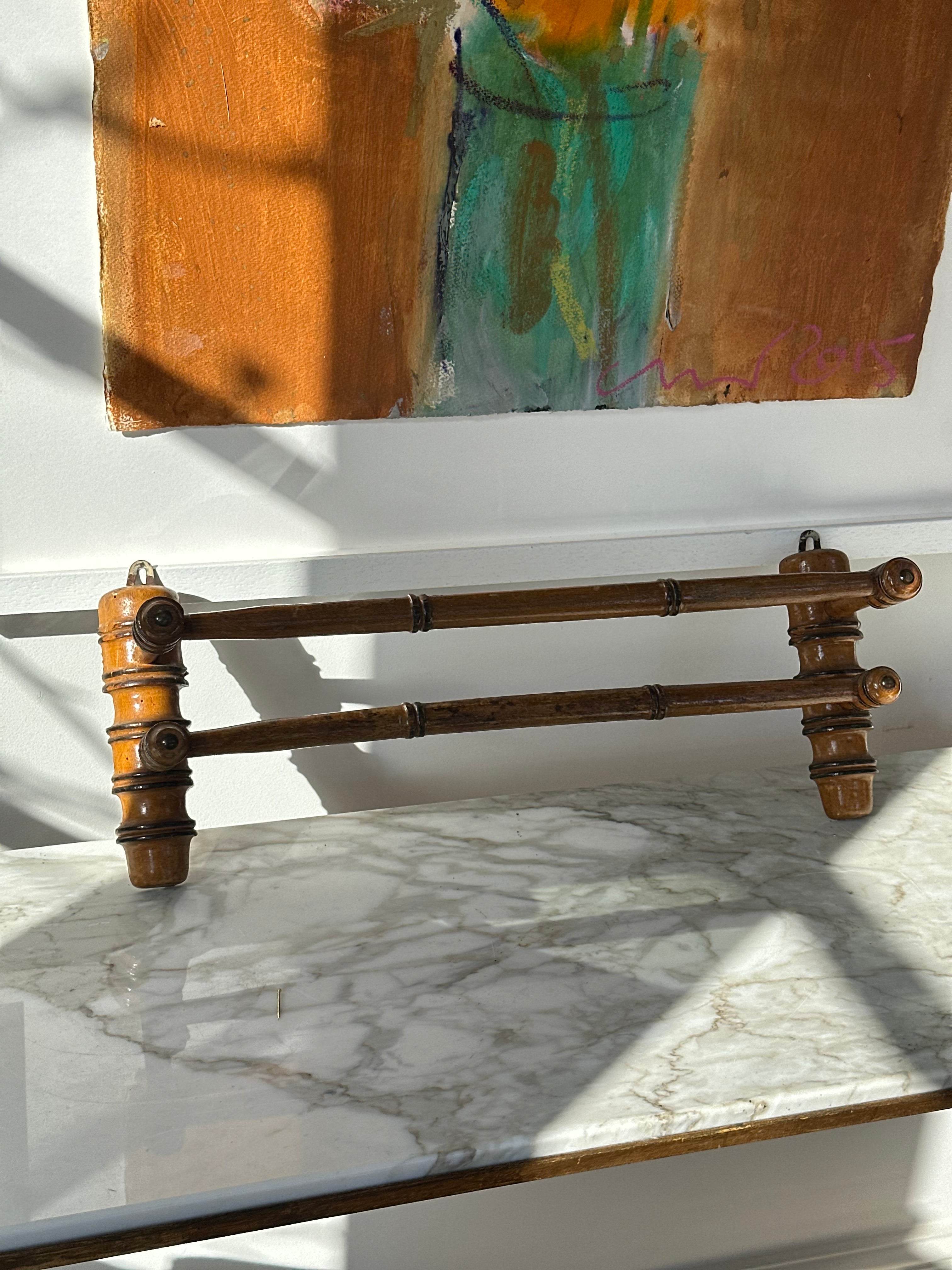 Faux Bamboo Towel Rack