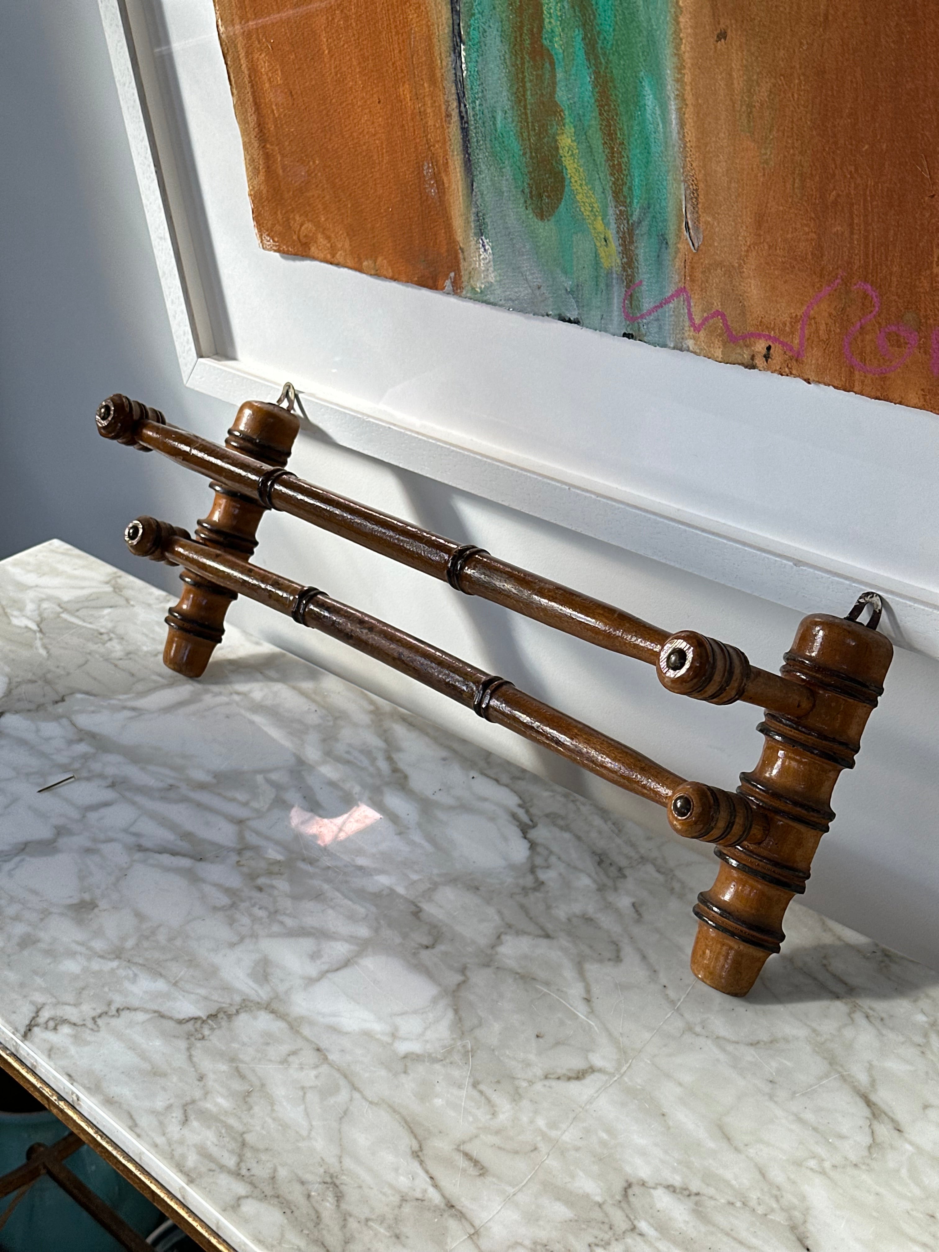 Faux Bamboo Towel Rack