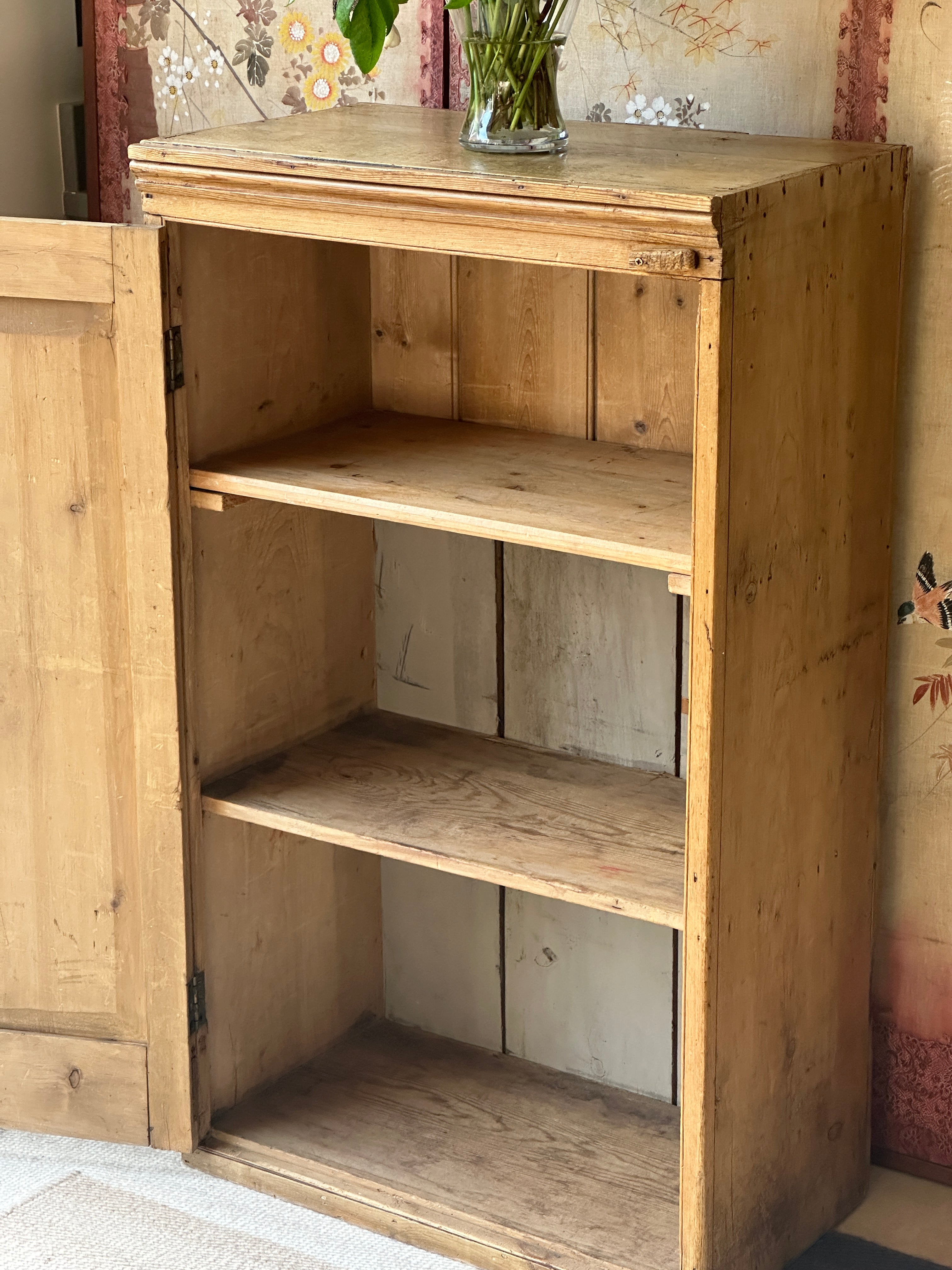 Small Antique Pine Cupboard