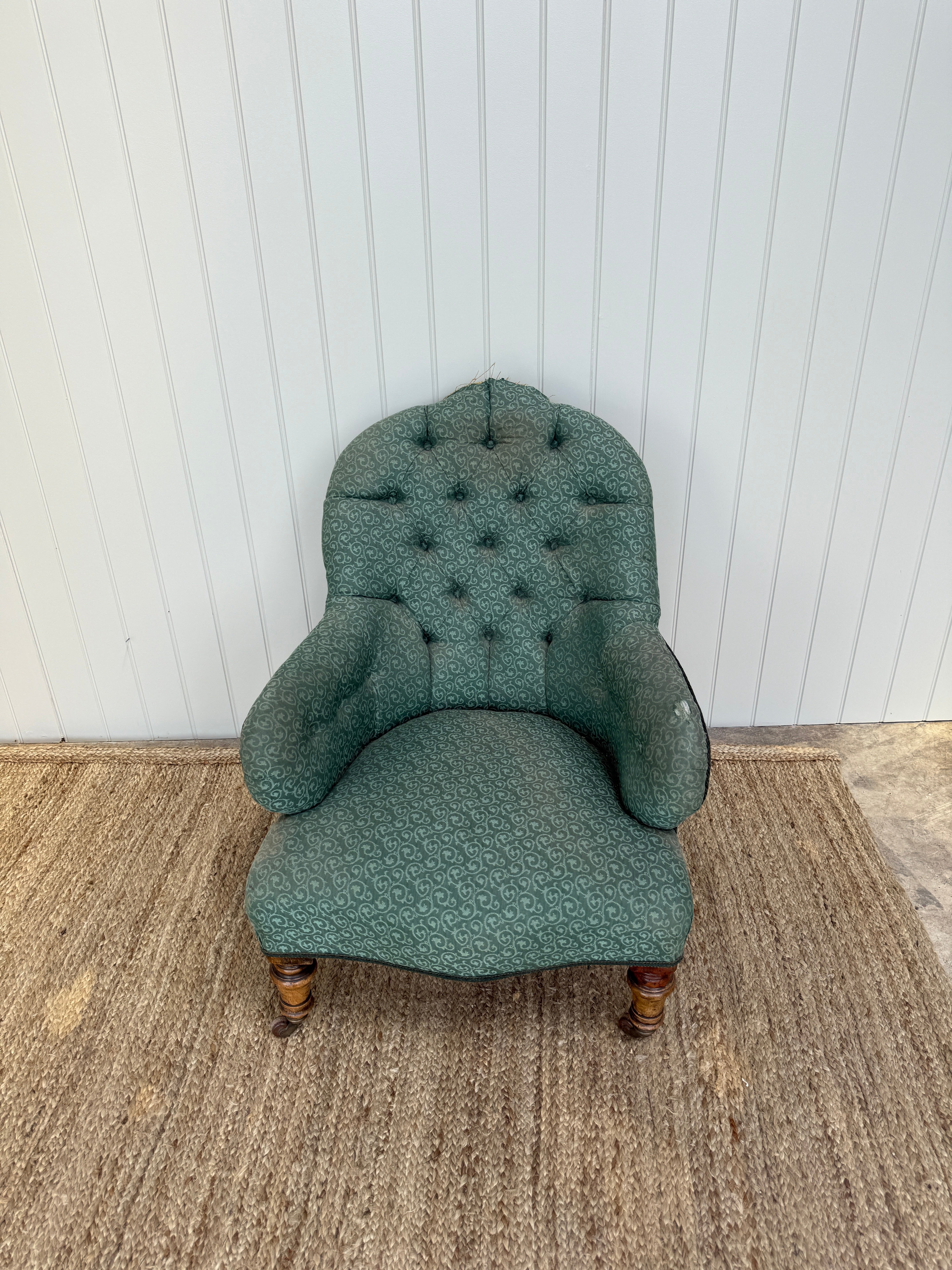 Small Button Back Tub Chair