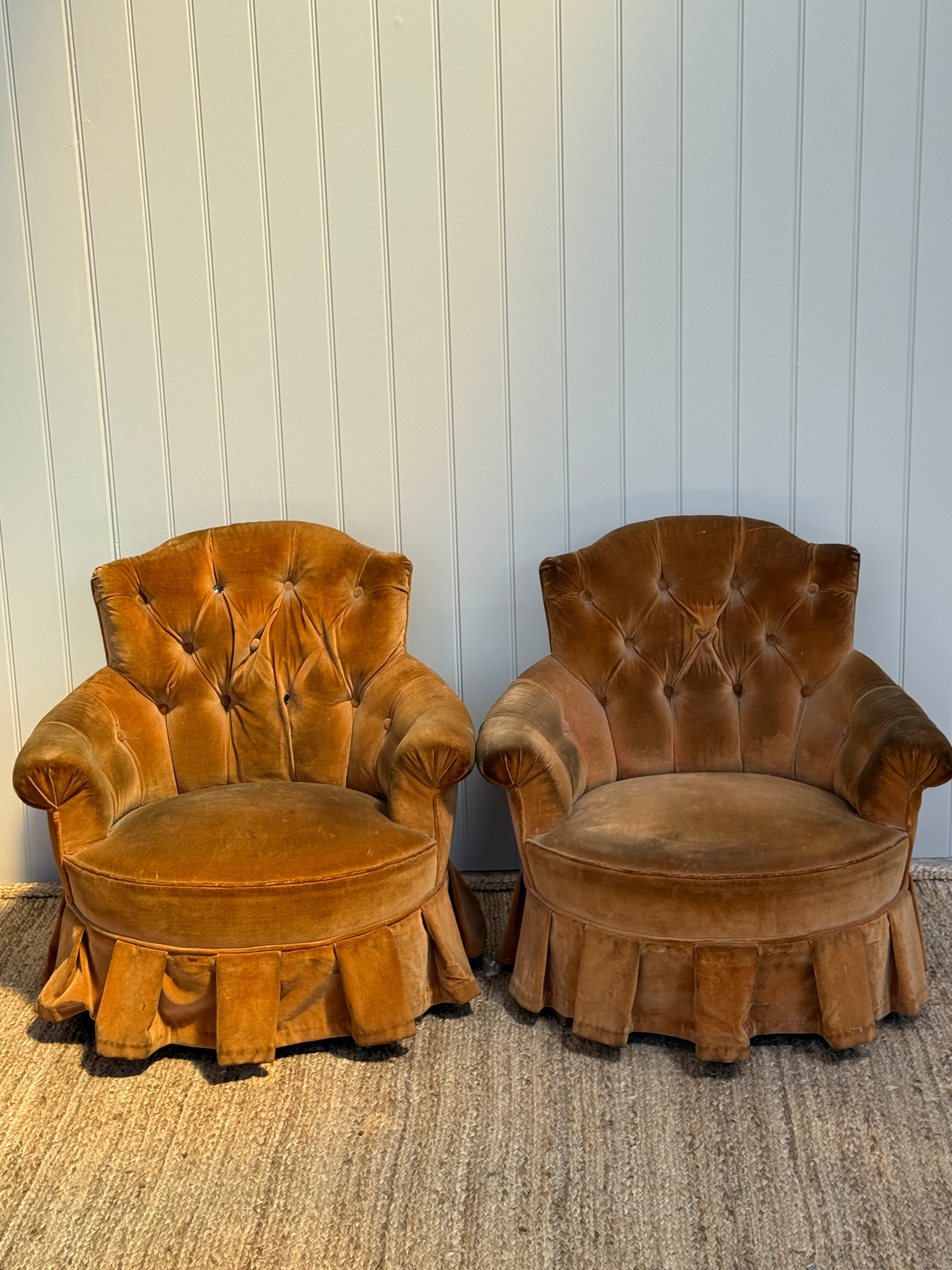 Pair of Chapeau de Gendarme Chairs