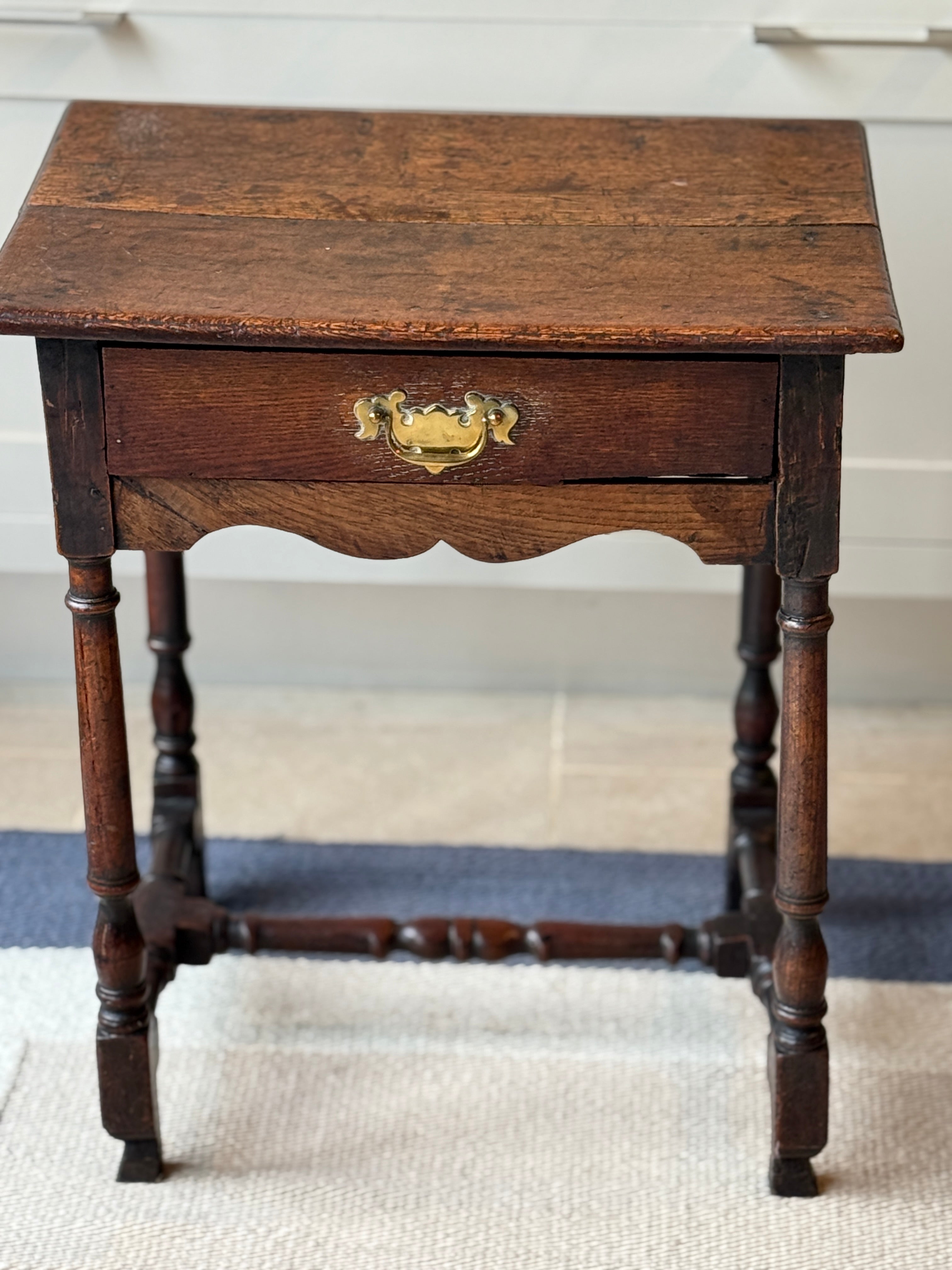 Small English Oak Side Table