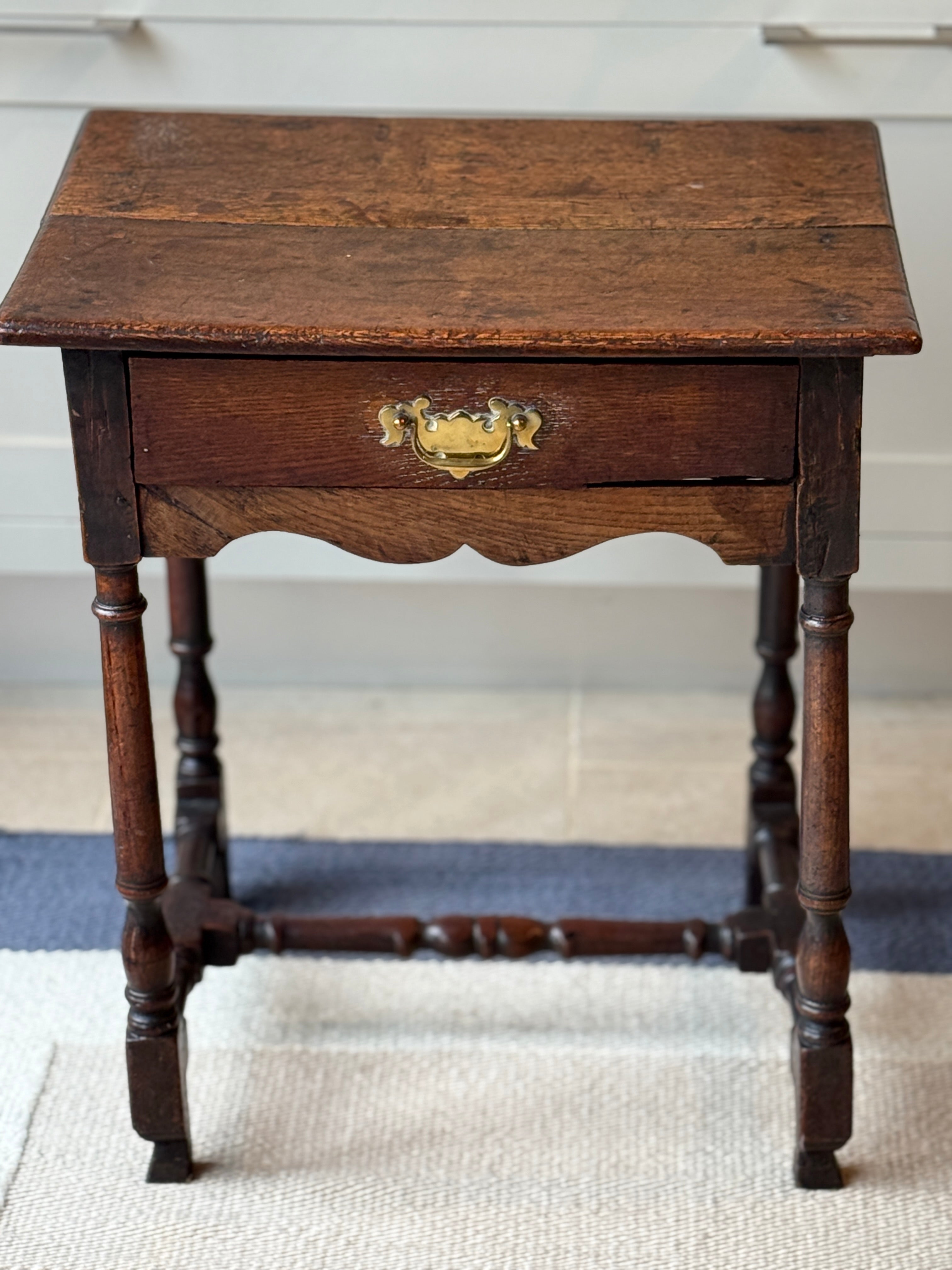 Small English Oak Side Table