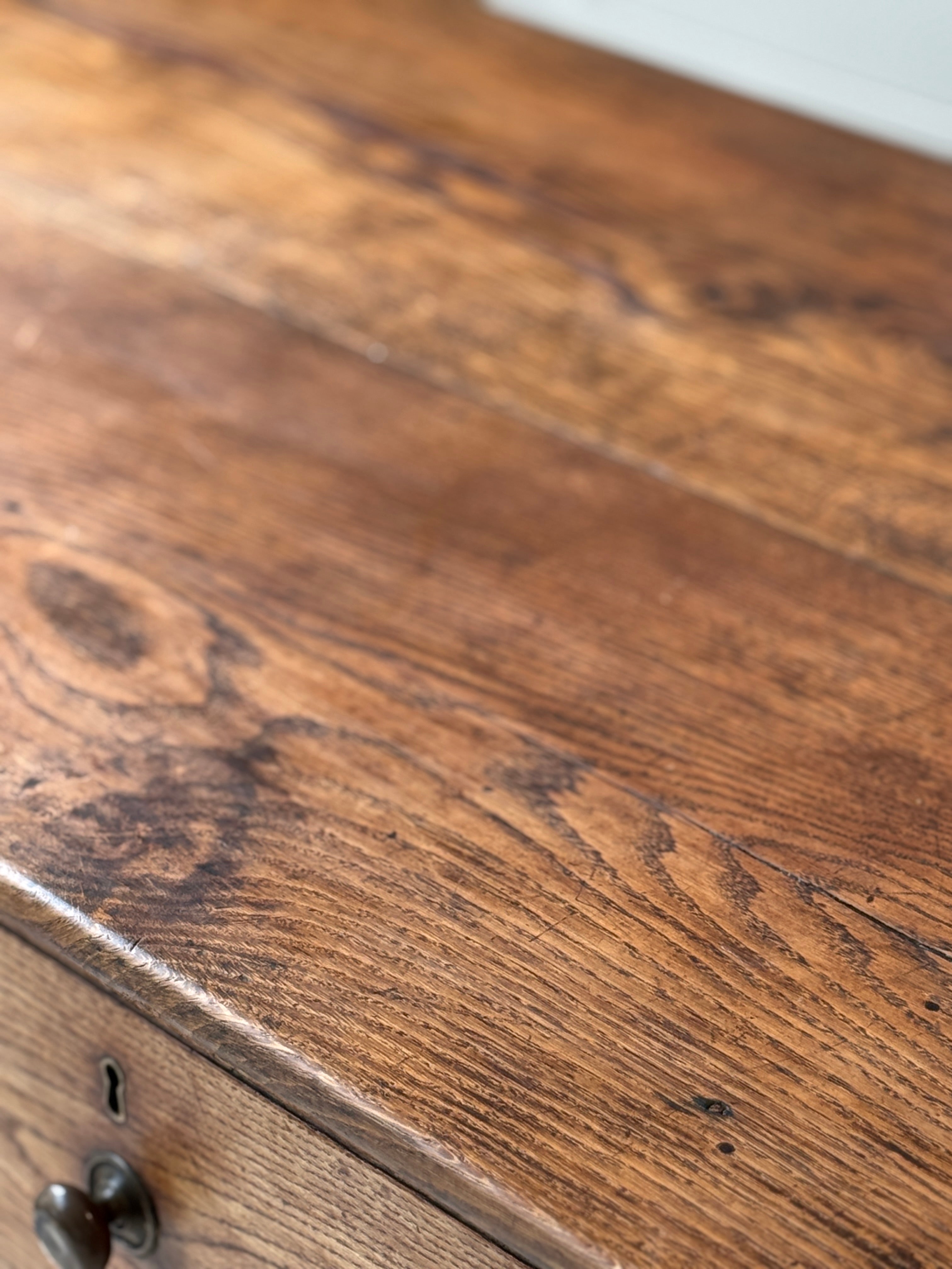 Large Early 19th Century Oak Side Table