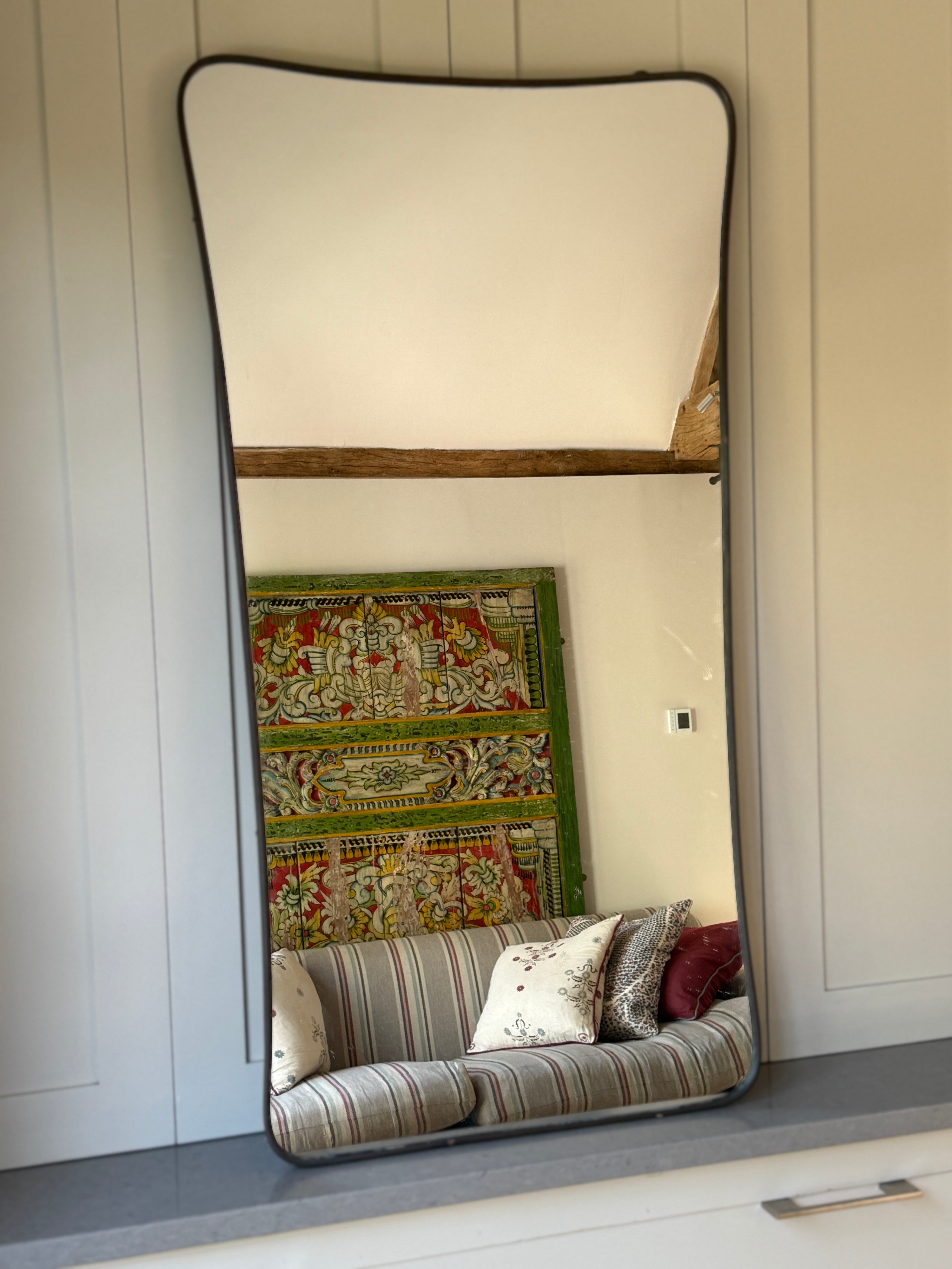 Large Vintage Italian Shield Mirror