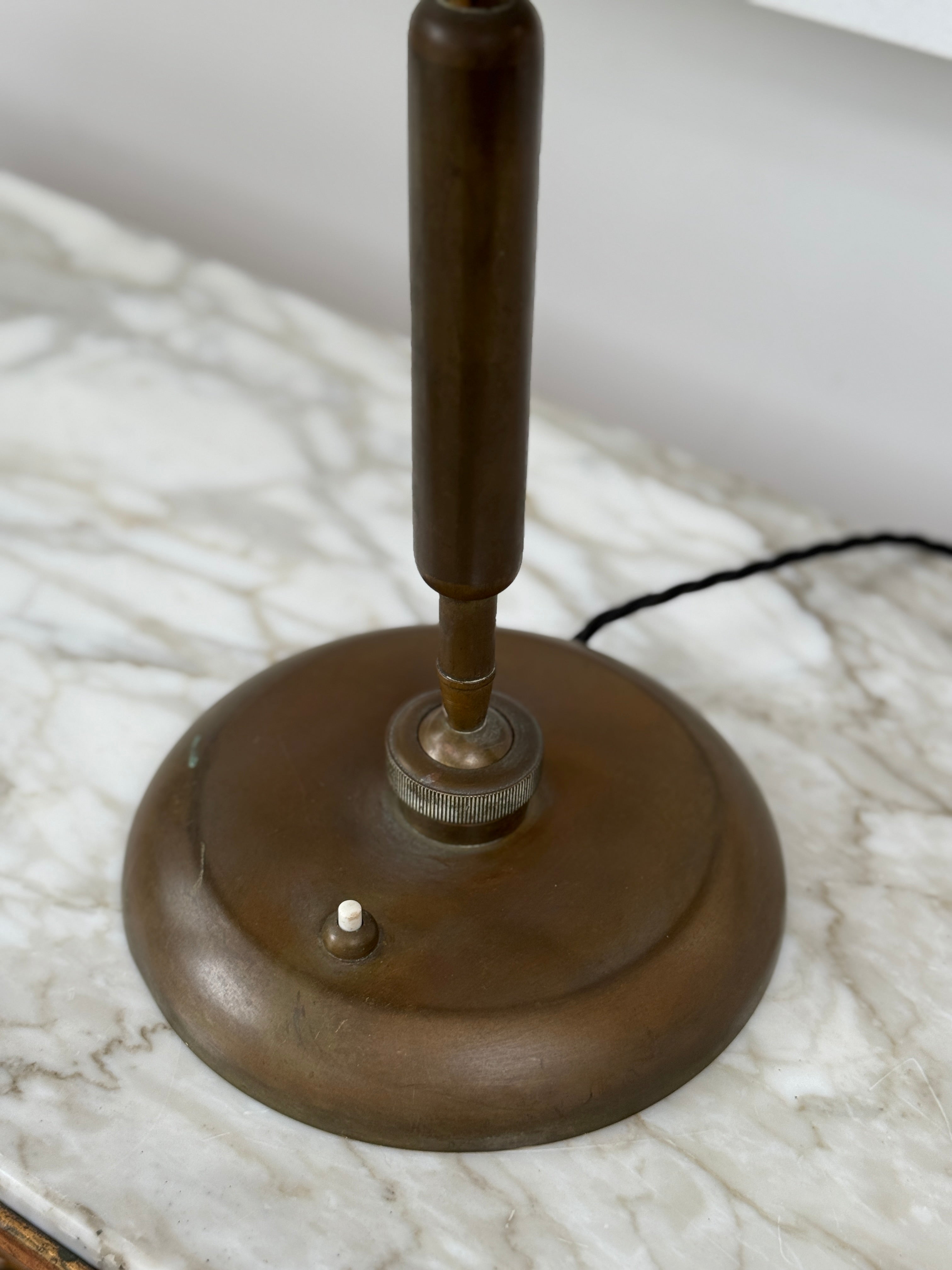 Italian 1950s Brass Desk Lamp