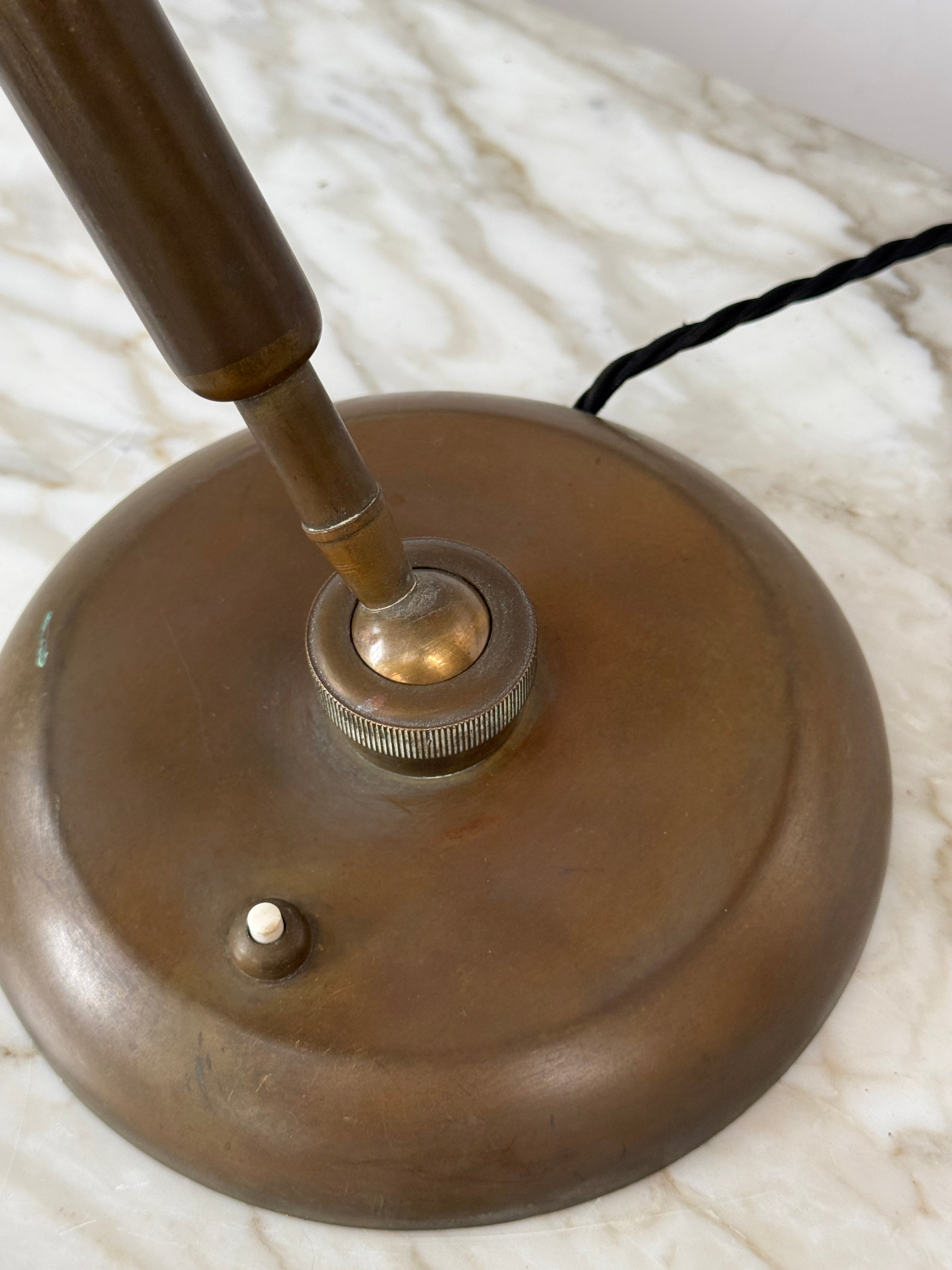 Italian 1950s Brass Desk Lamp