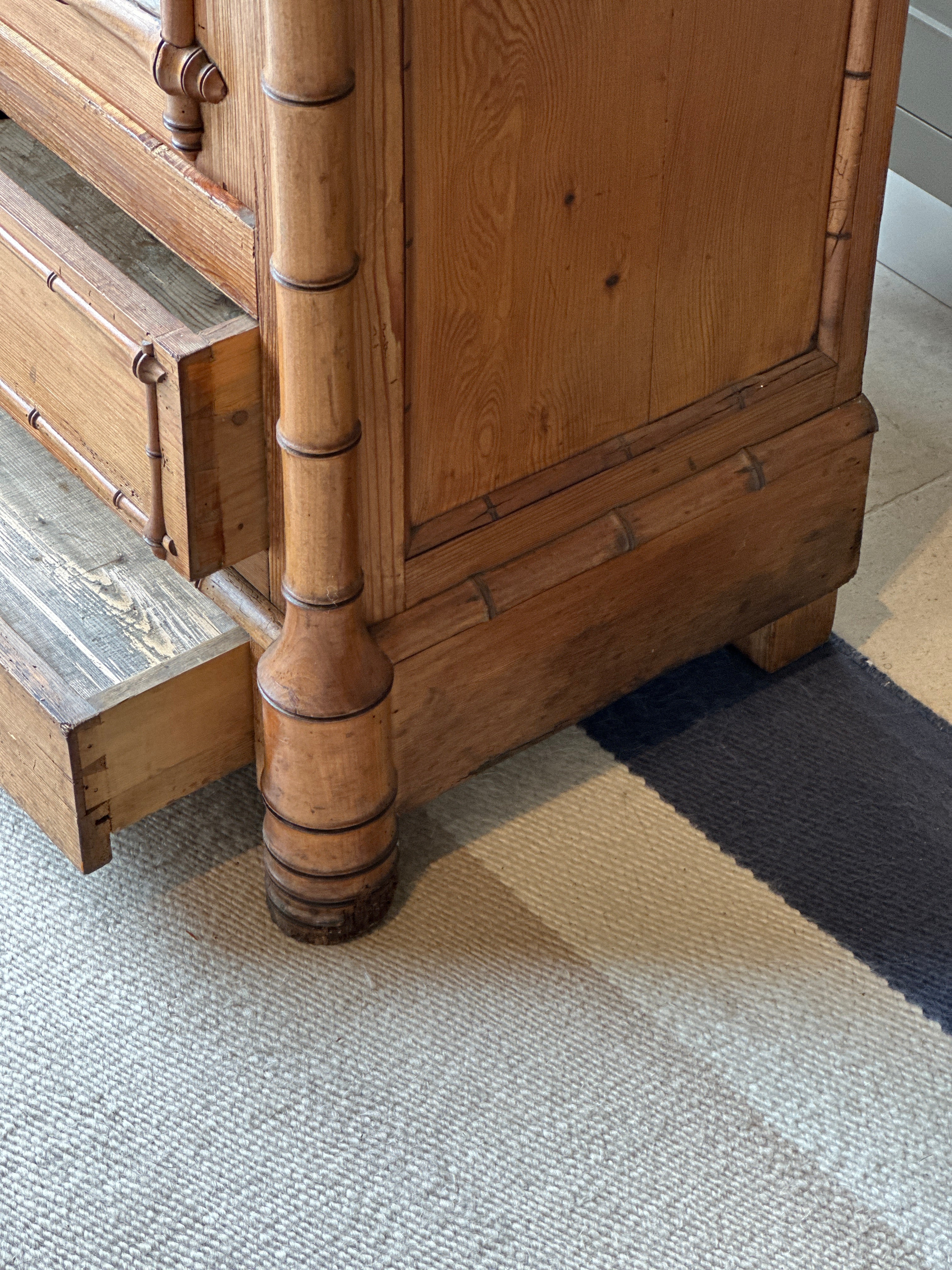 Faux Bamboo Armoire